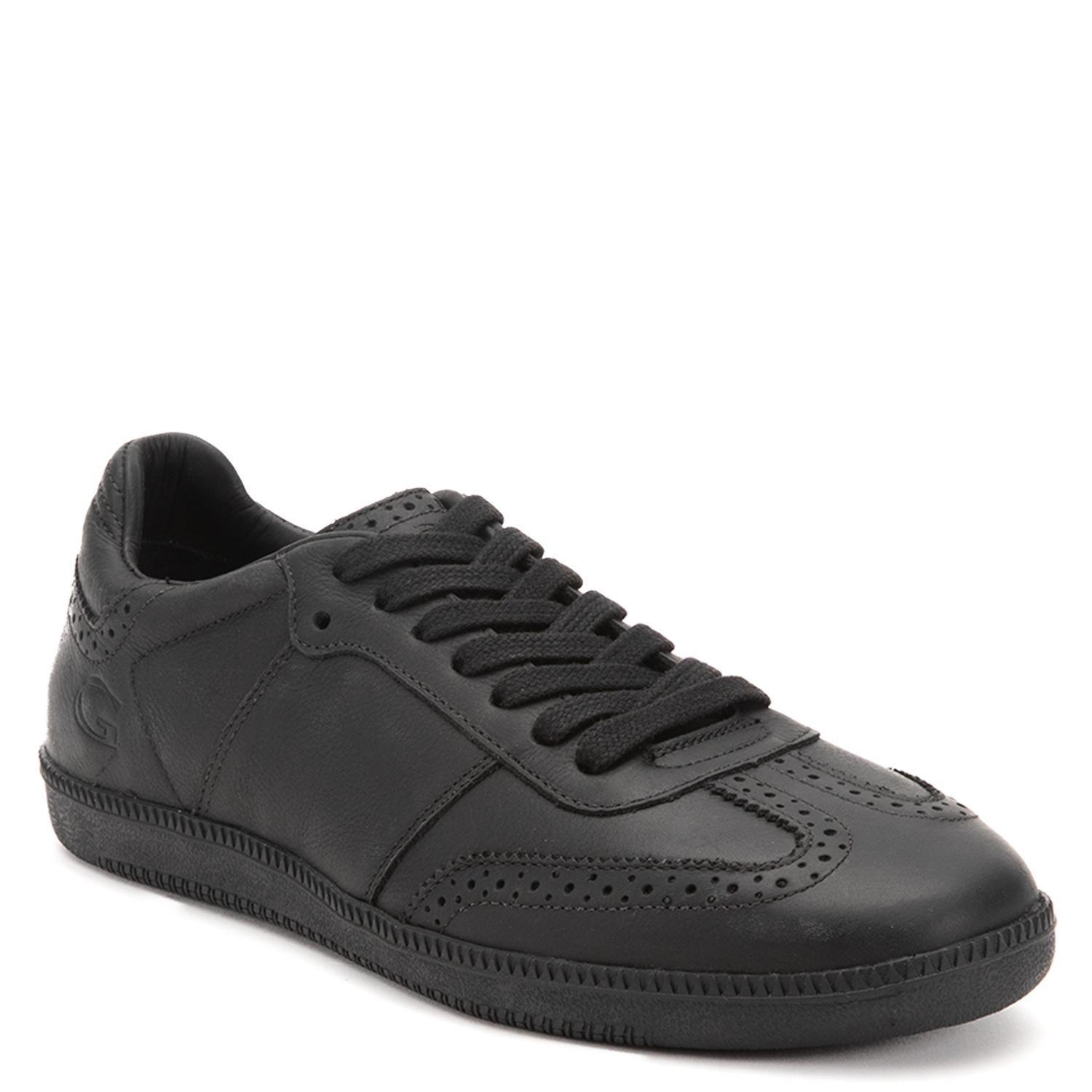 Zapatilla de cuero hombre Guante negro Keith-2