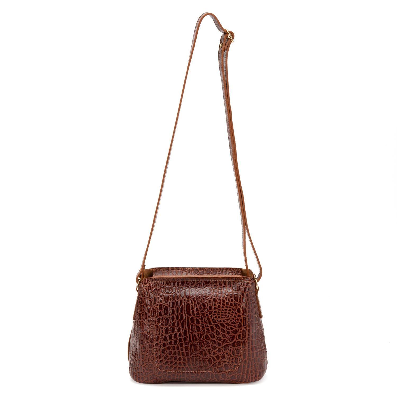 Cartera de cuero mujer Gacel chocolate Bandolera Grande-1