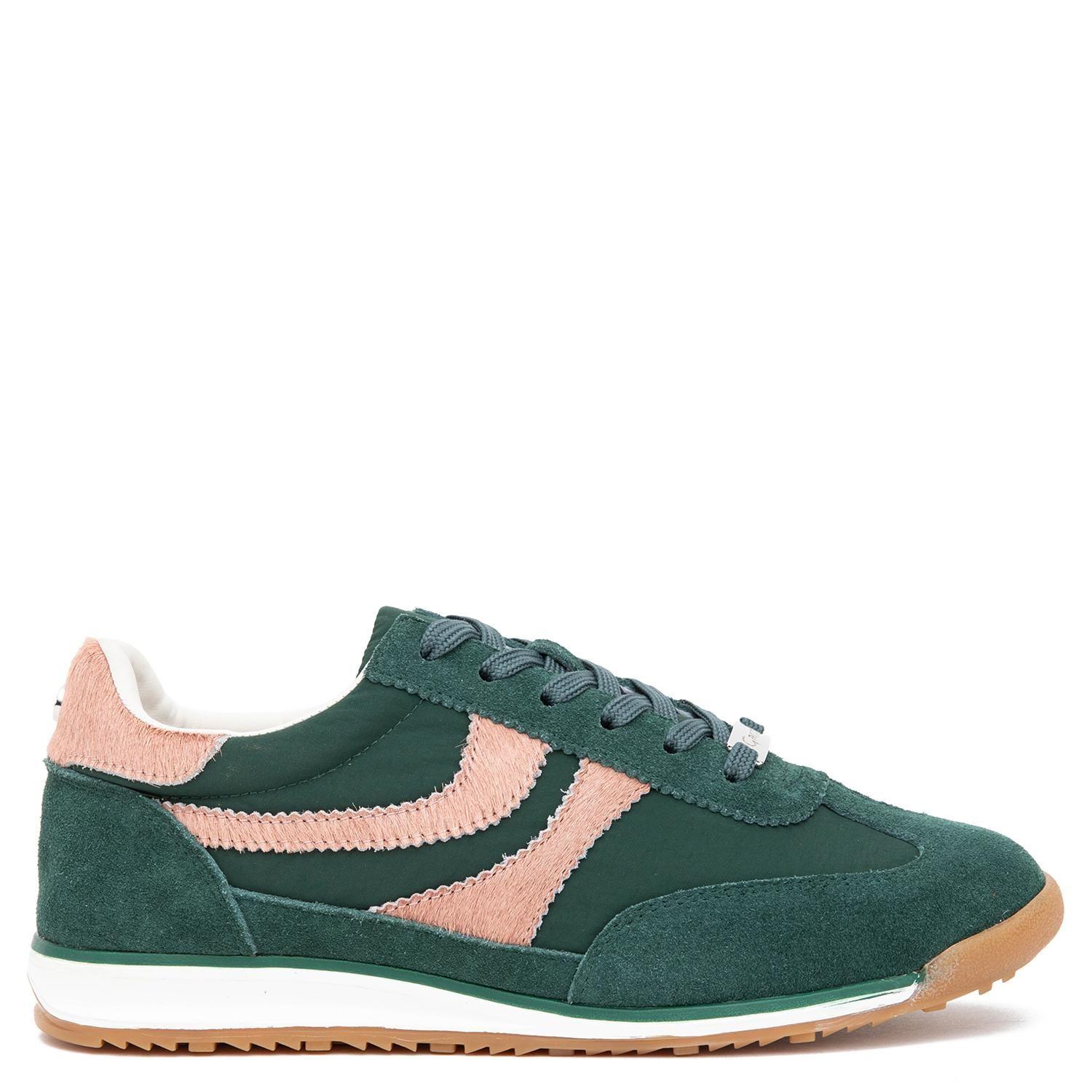Zapatilla de cuero mujer Gacel verde Inna-0