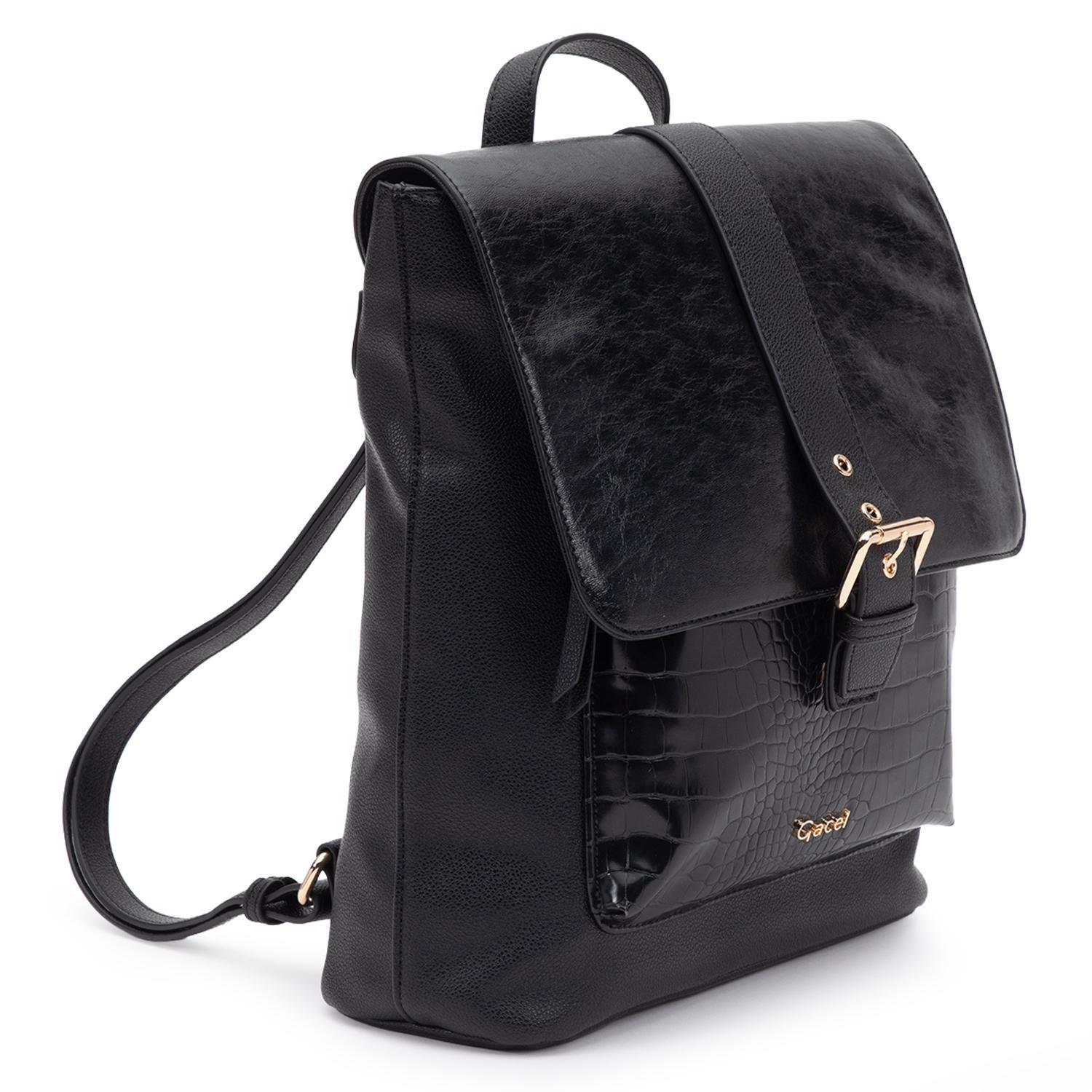 Mochila mujer Gacel negro pequeña-2