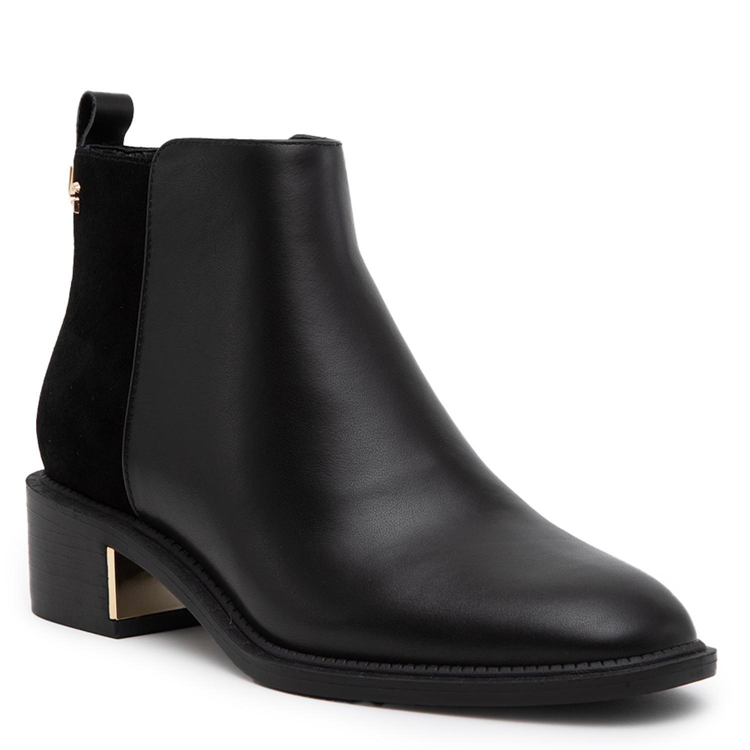 Botin de cuero mujer Gacel negro Cloudine 0660748-2