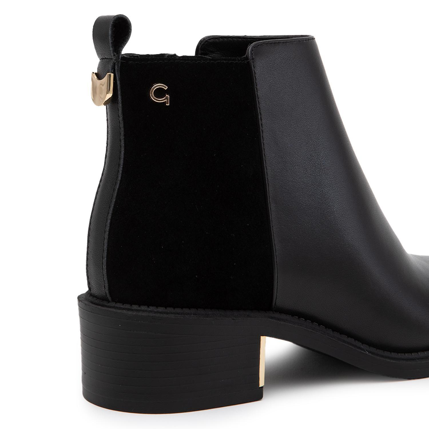 Botin de cuero mujer Gacel negro Cloudine 0660748-3