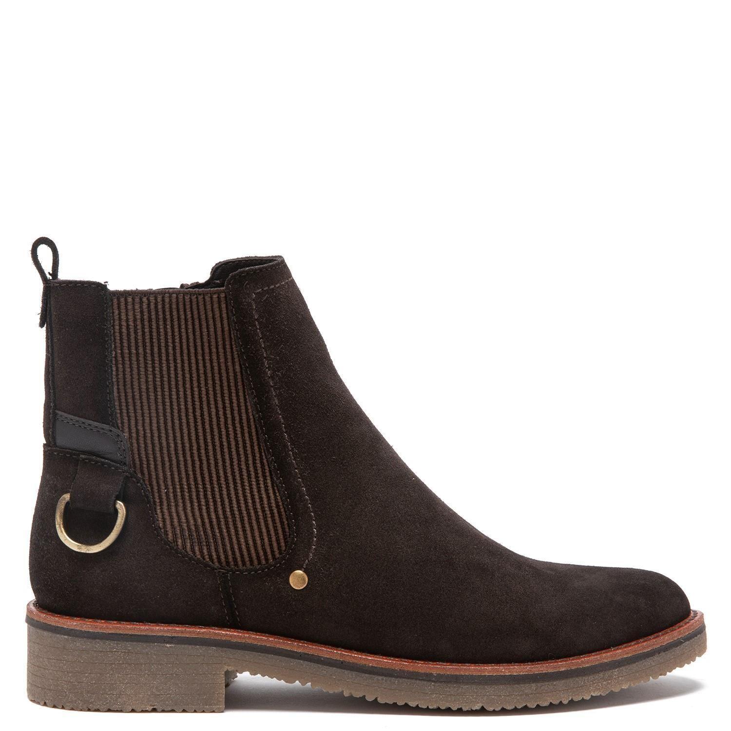 Botin de cuero mujer Gacel Chocolate Nora 0659417-0