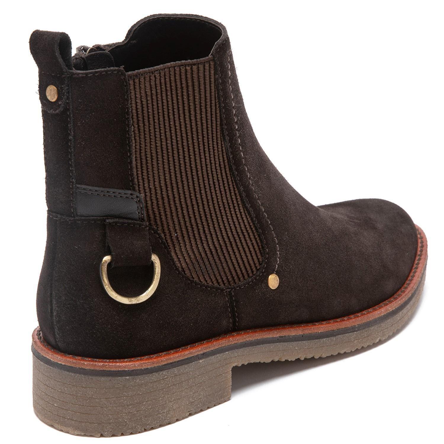 Botin de cuero mujer Gacel Chocolate Nora 0659417-4