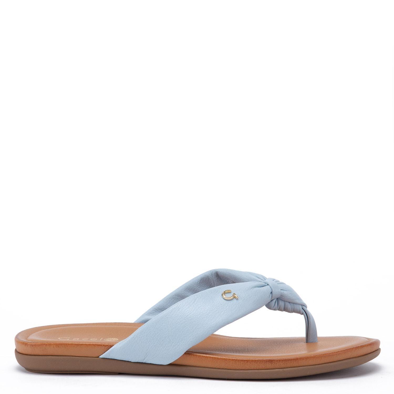 Sandalia de cuero mujer Gacel Celeste fi 0660512-0