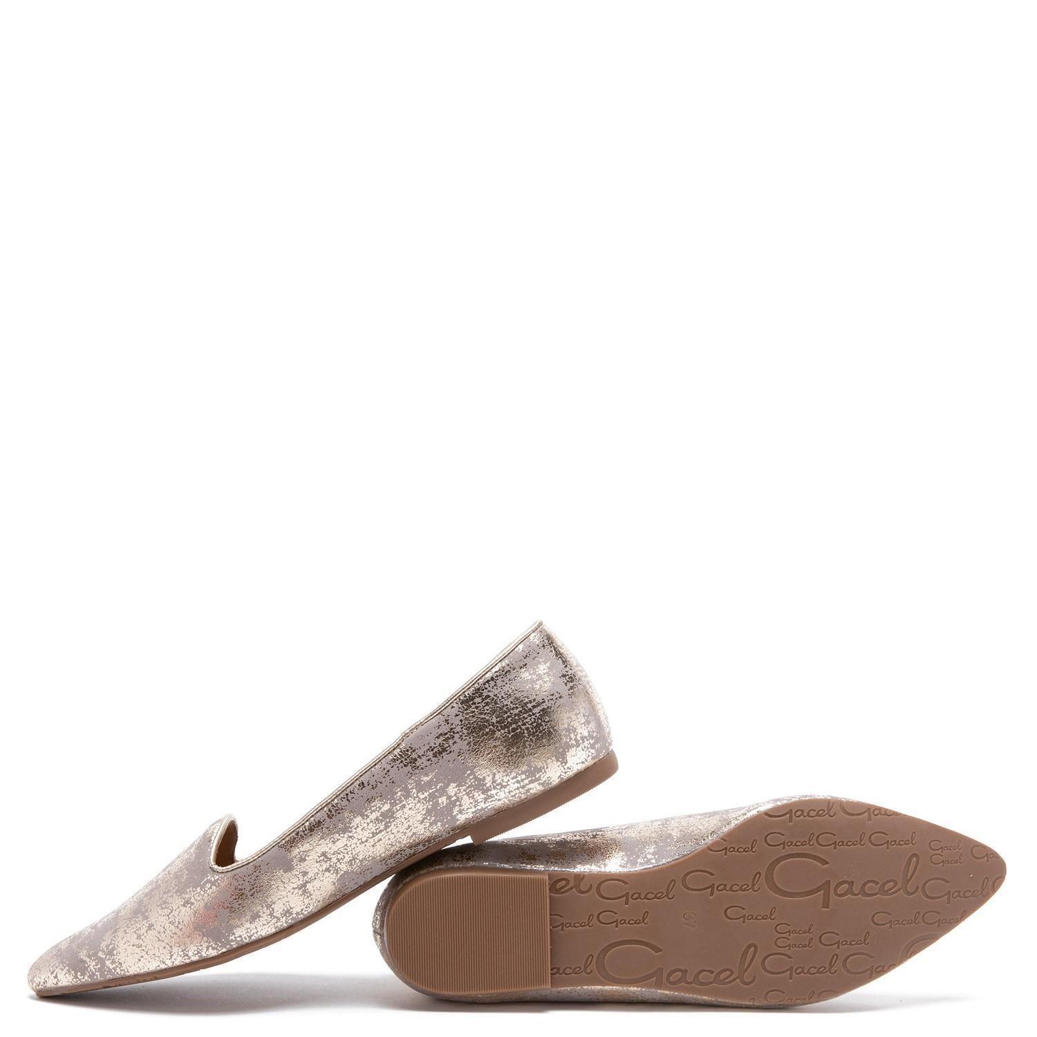 Ballerina de cuero mujer Gacel Taupe Kim 0658766-3