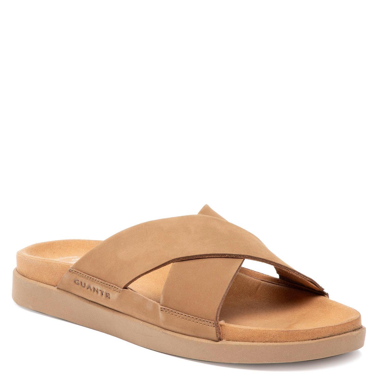 Sandalia de cuero hombre Guante Camel Berna-2