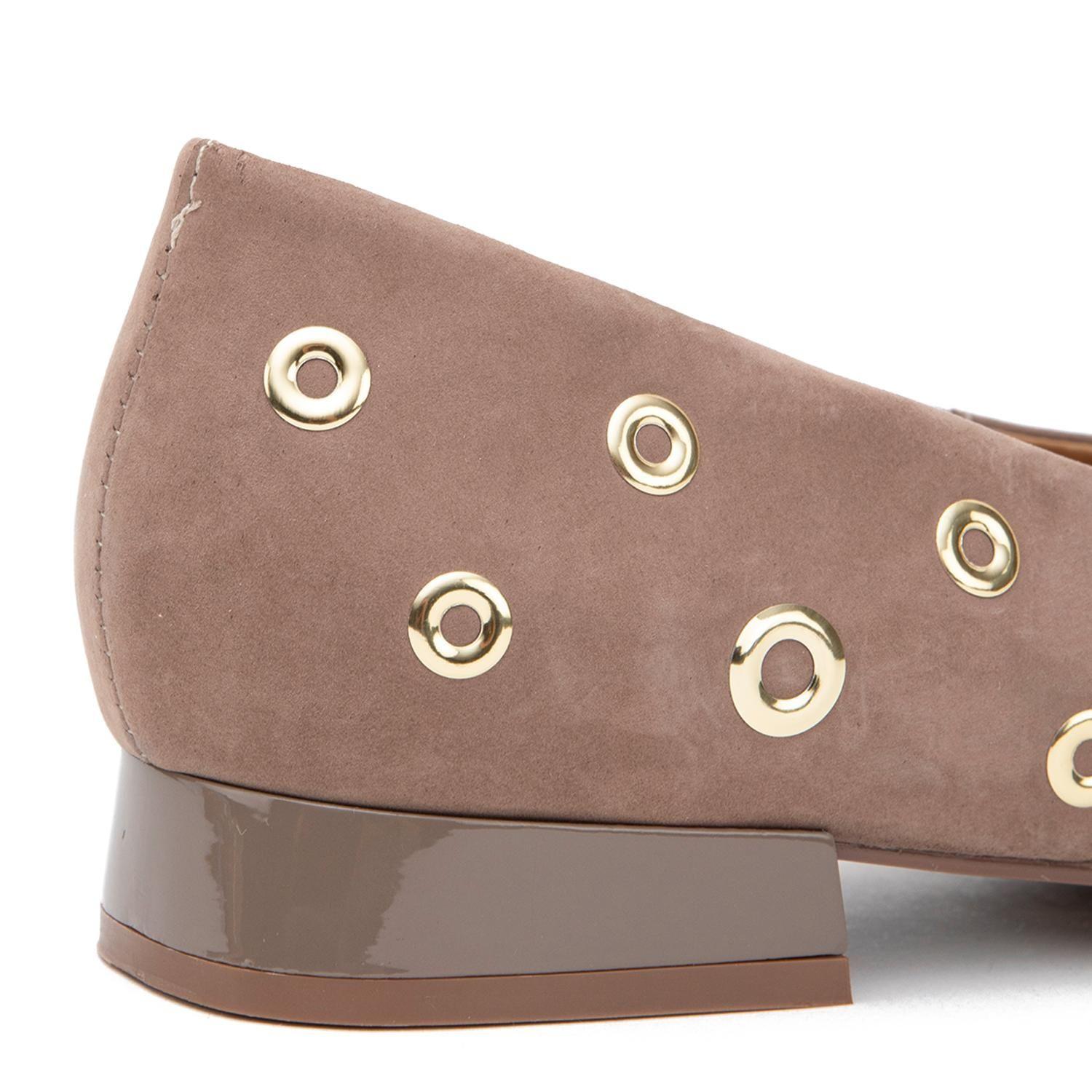 Zapato de cuero mujer Gacel taupe Lana-3