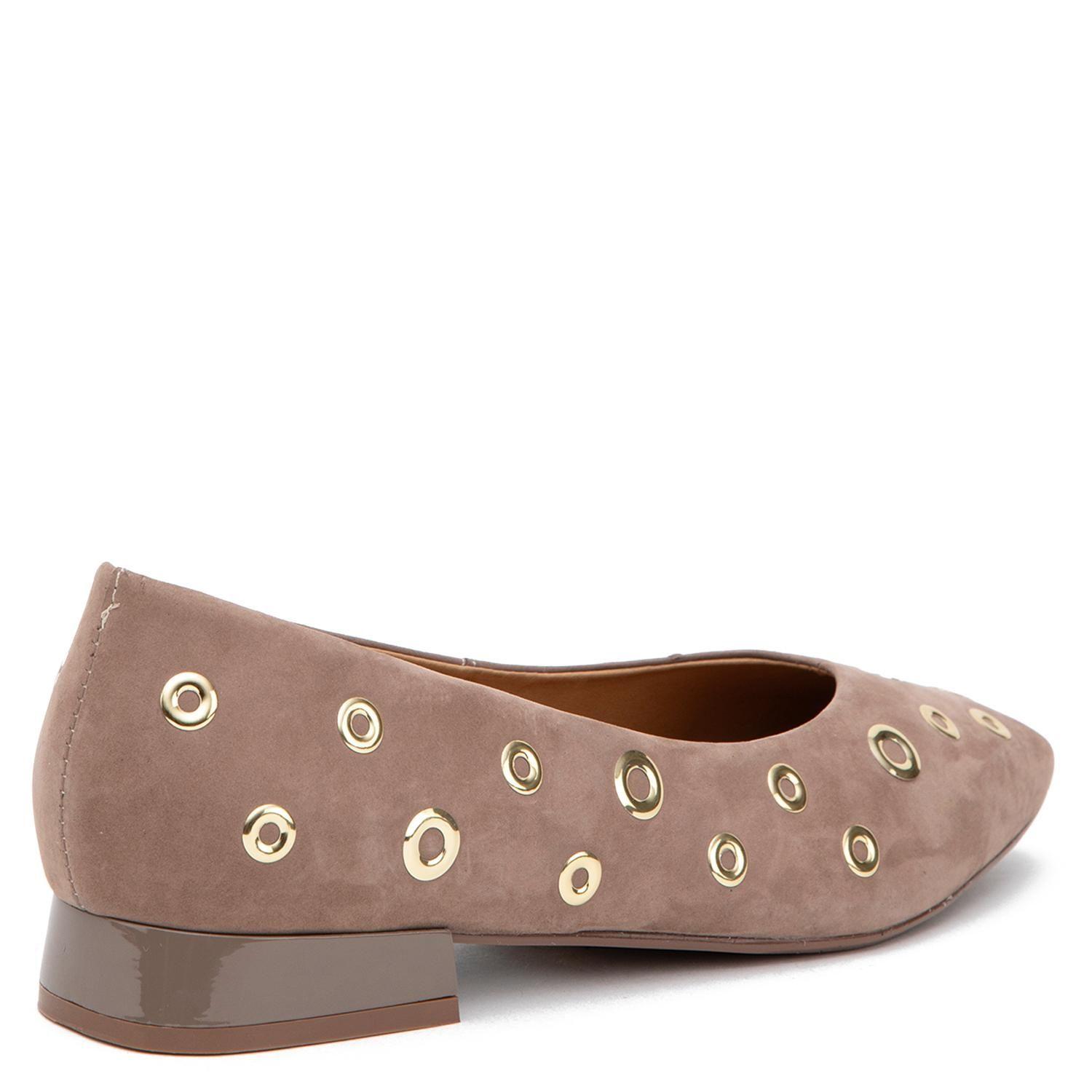 Zapato de cuero mujer Gacel taupe Lana-4