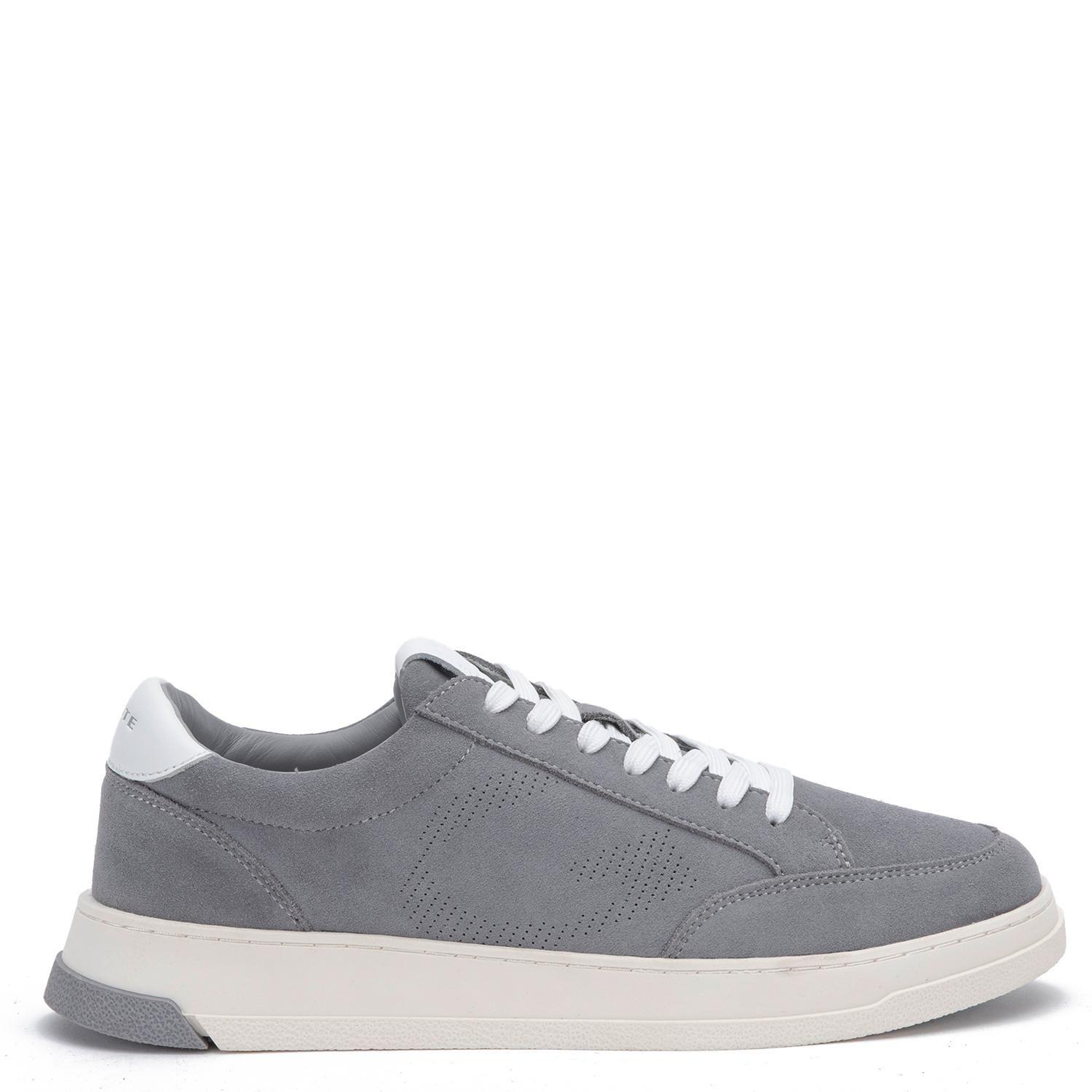 Zapatilla de cuero hombre Guante gris Oslo-0