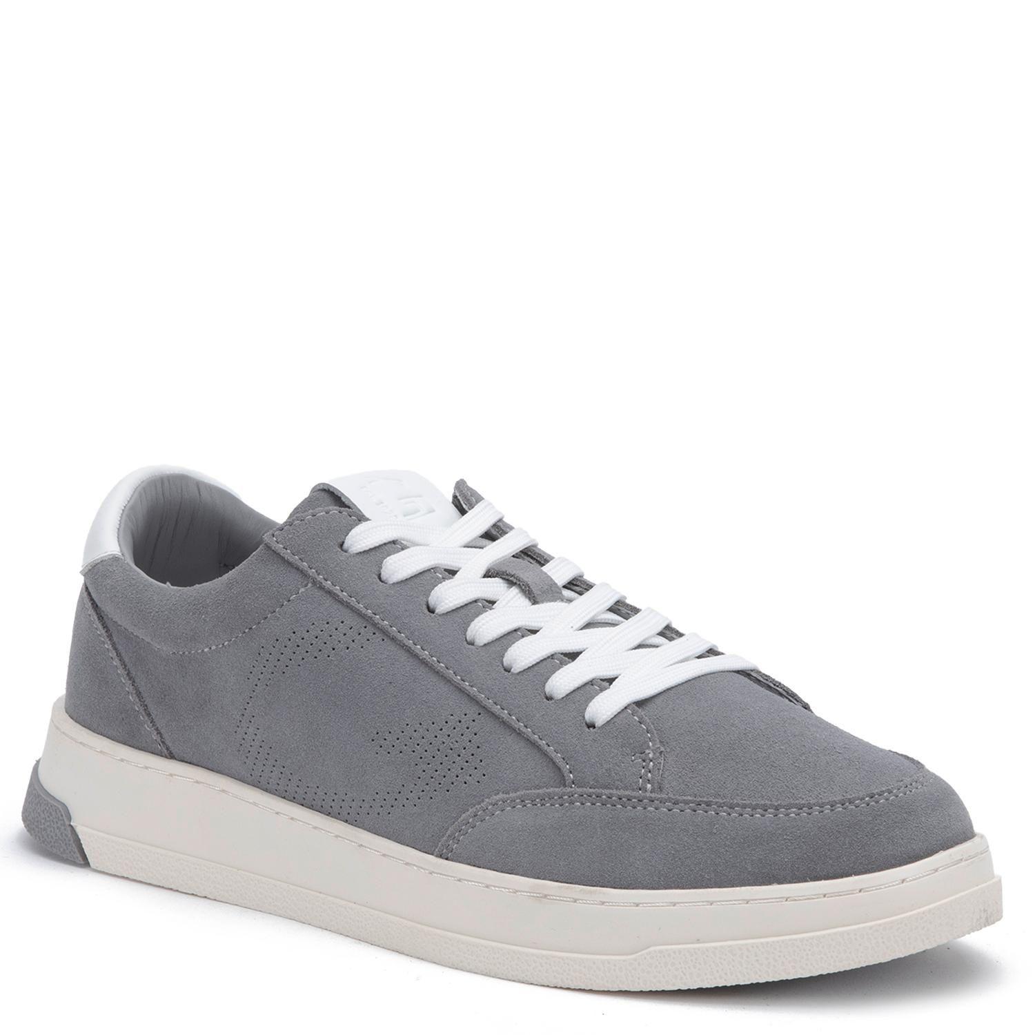 Zapatilla de cuero hombre Guante gris Oslo-2