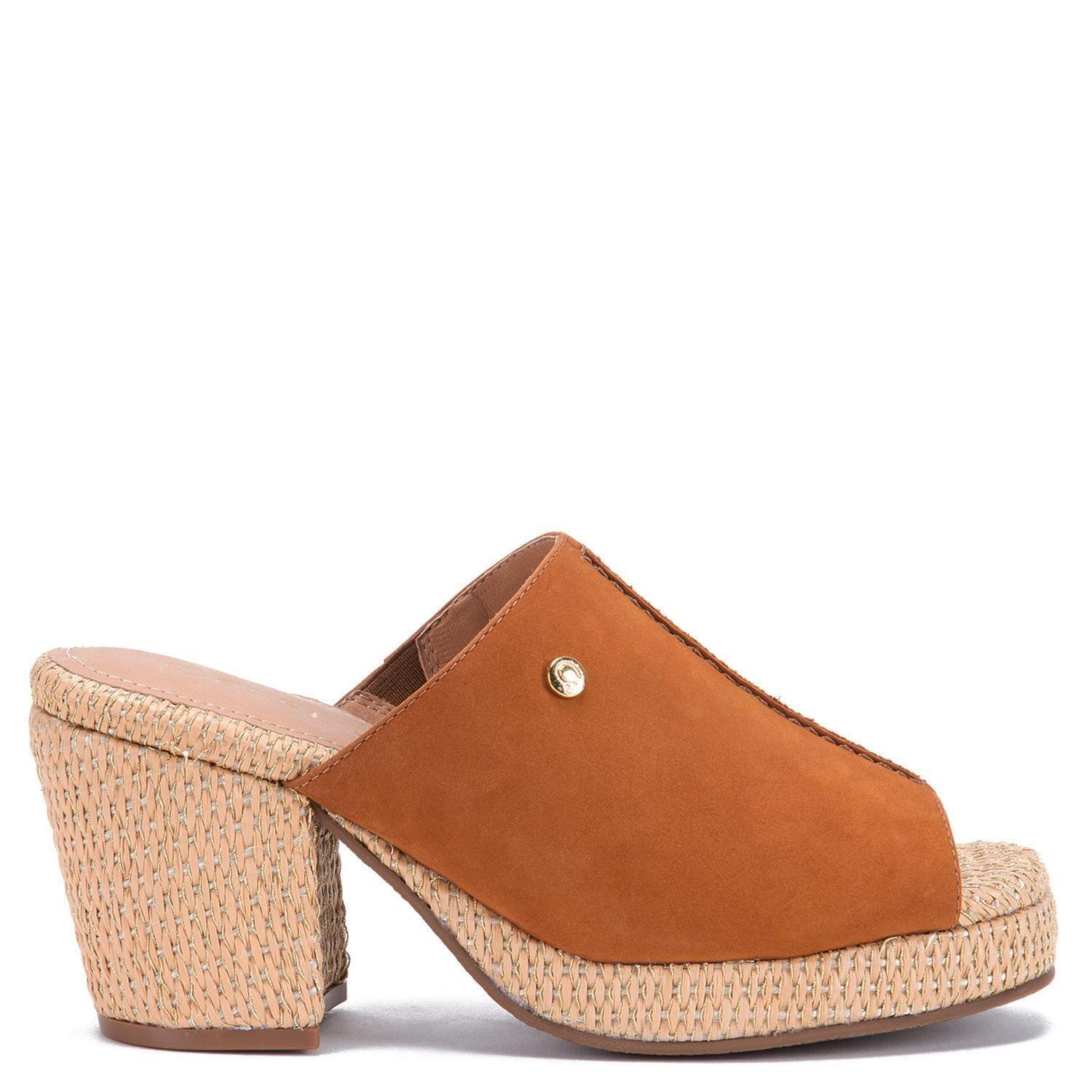 Sandalia de cuero mujer Gacel camel Nikki 0660525-0