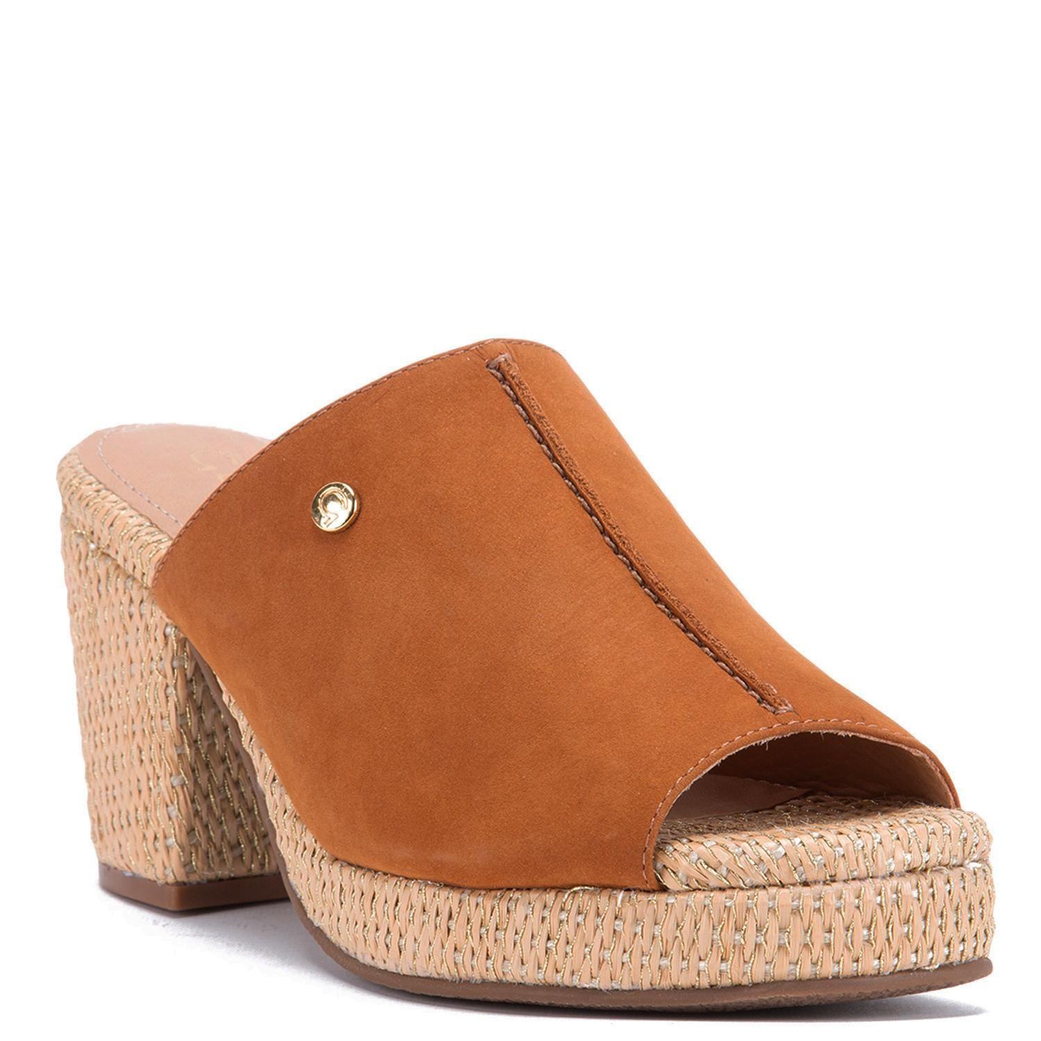 Sandalia de cuero mujer Gacel camel Nikki 0660525-2