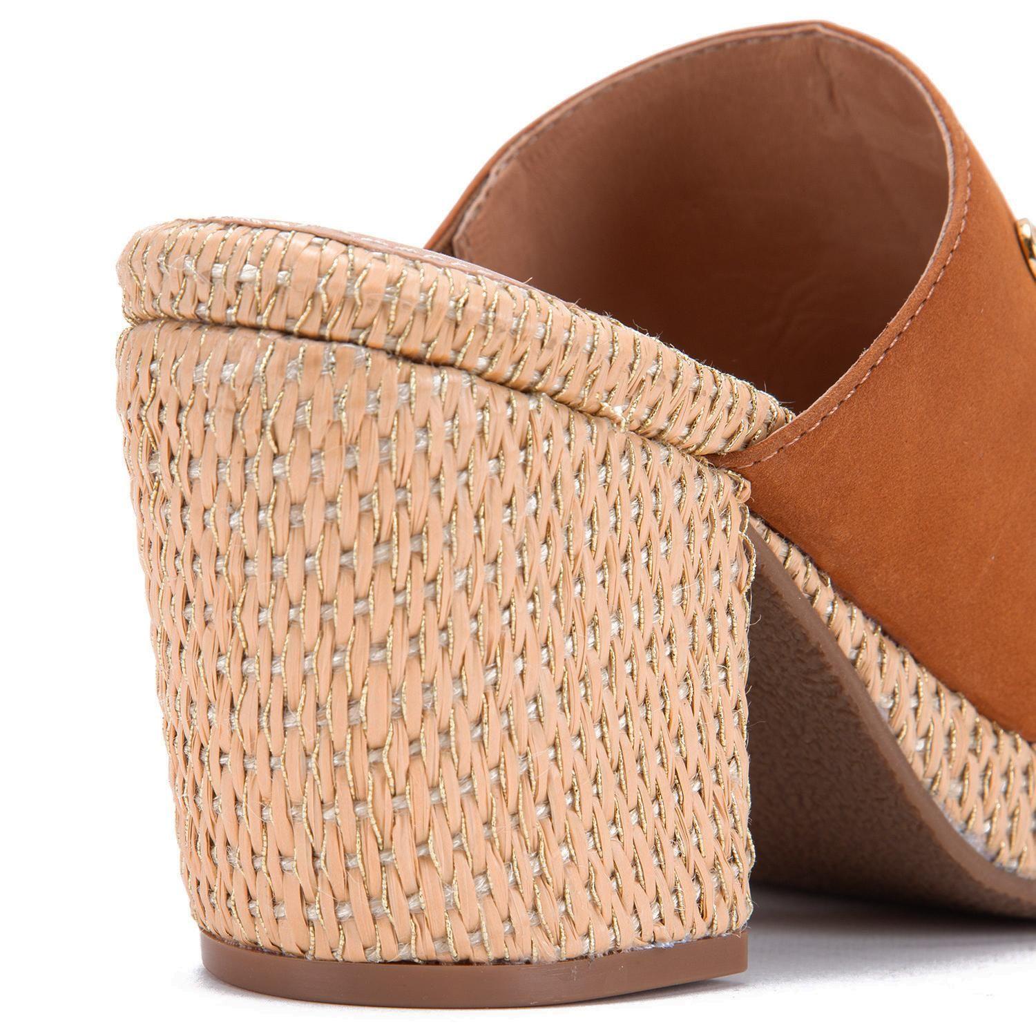 Sandalia de cuero mujer Gacel camel Nikki 0660525-3