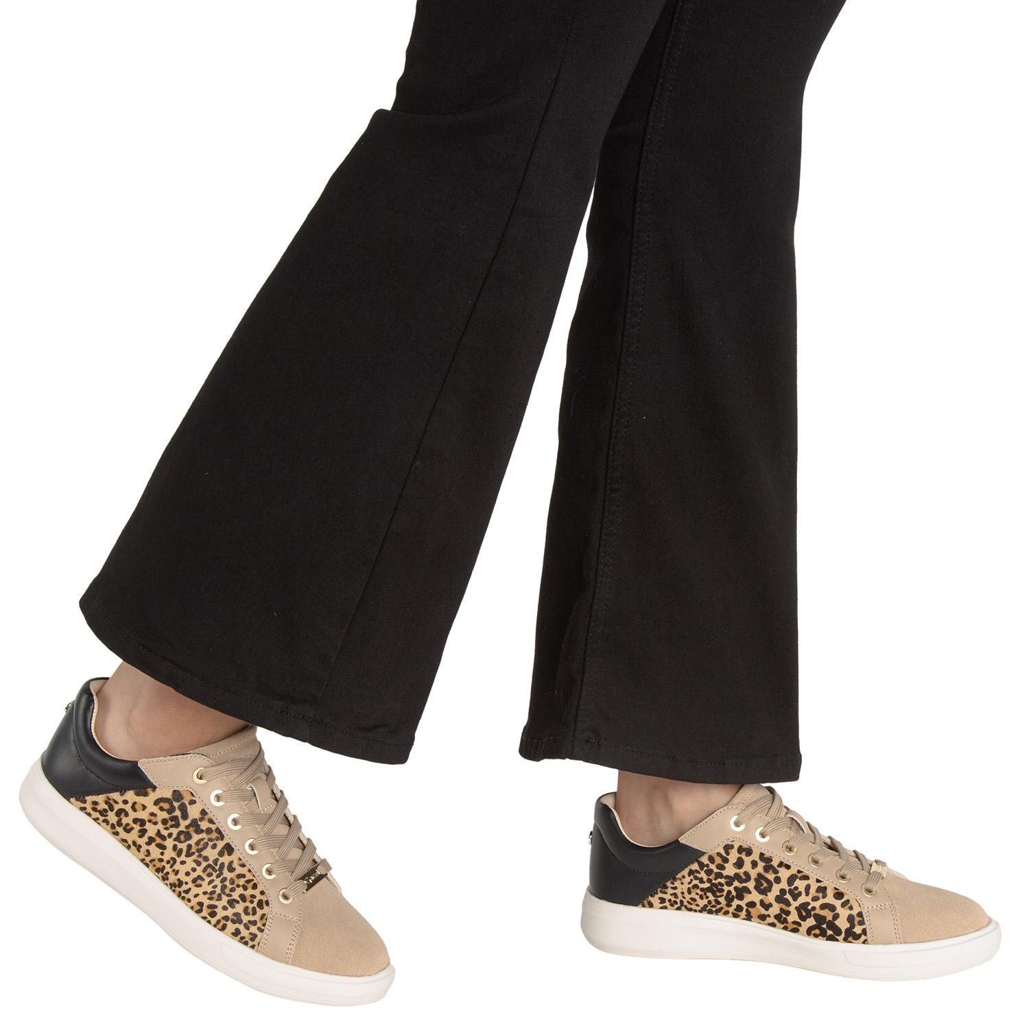Zapatilla de cuero mujer Gacel leopardo Rosalia-1