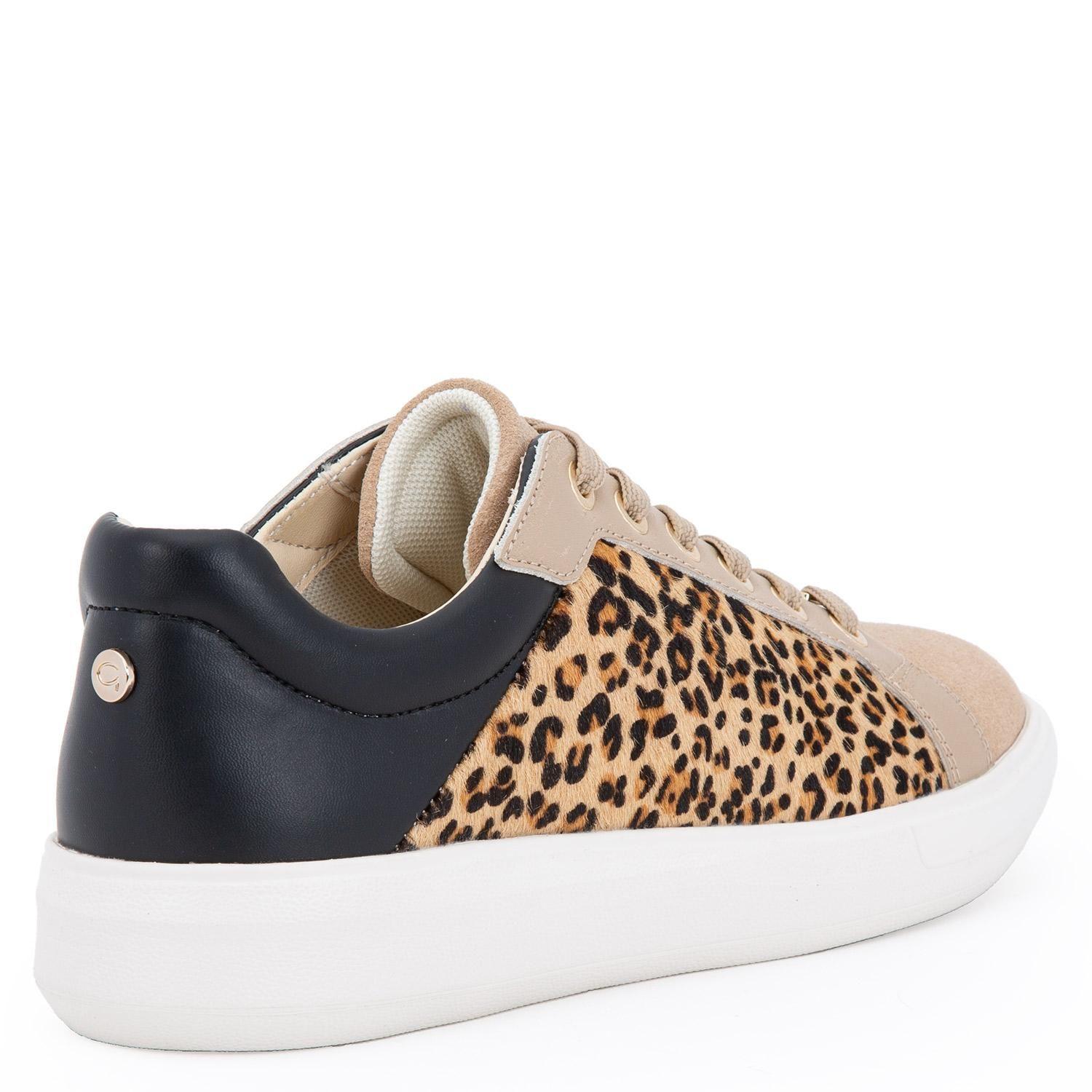 Zapatilla de cuero mujer Gacel leopardo Rosalia-3