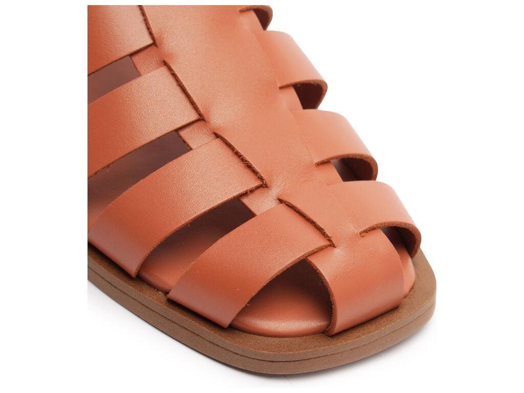 Sandalia de cuero mujer Anacapri naranjo Carla C3042400220003-5