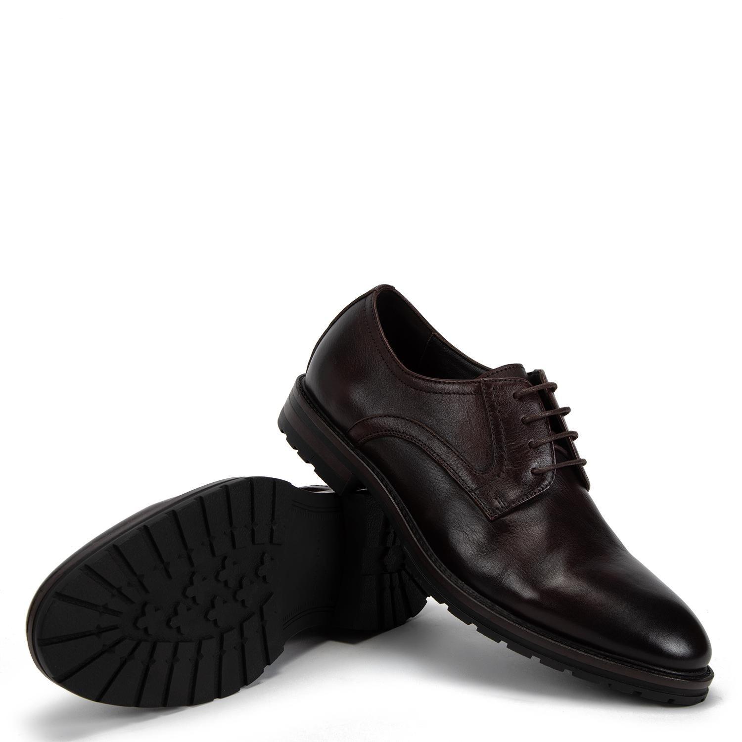 Zapato de cuero hombre Guante guinda Soller-3