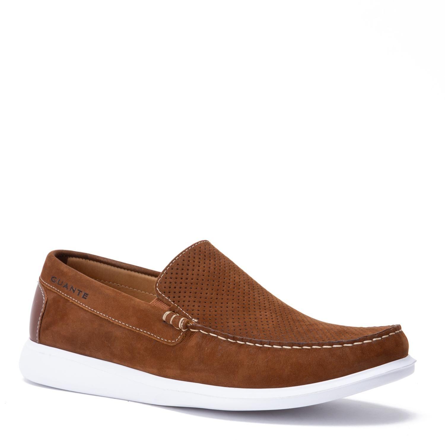 Mocasin de cuero hombre Guante tostado Cannes-2
