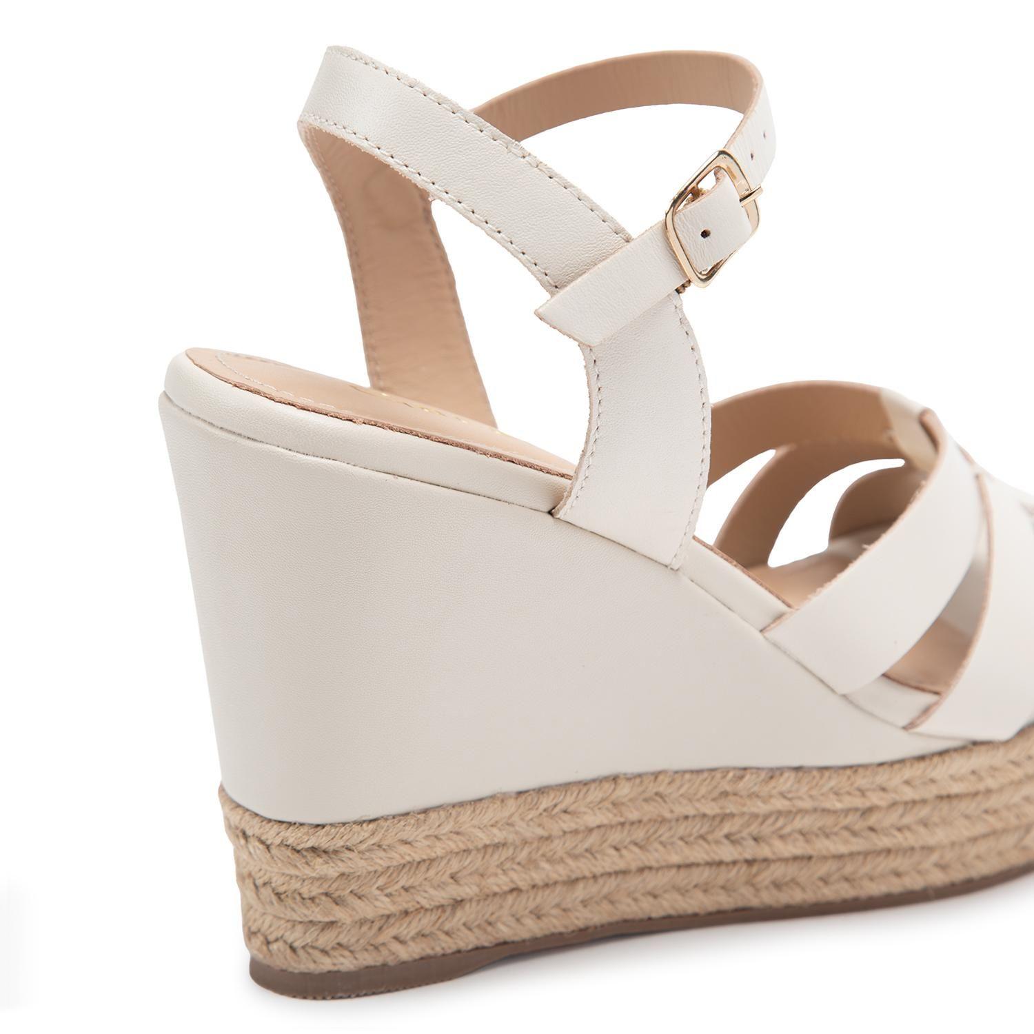 Sandalia de cuero mujer Gacel crudo Gilda-6