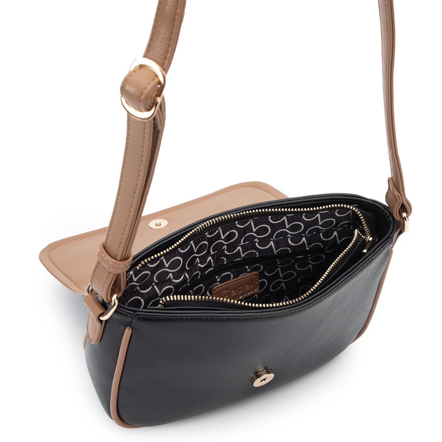Cartera mujer Gacel negro bandolera-4