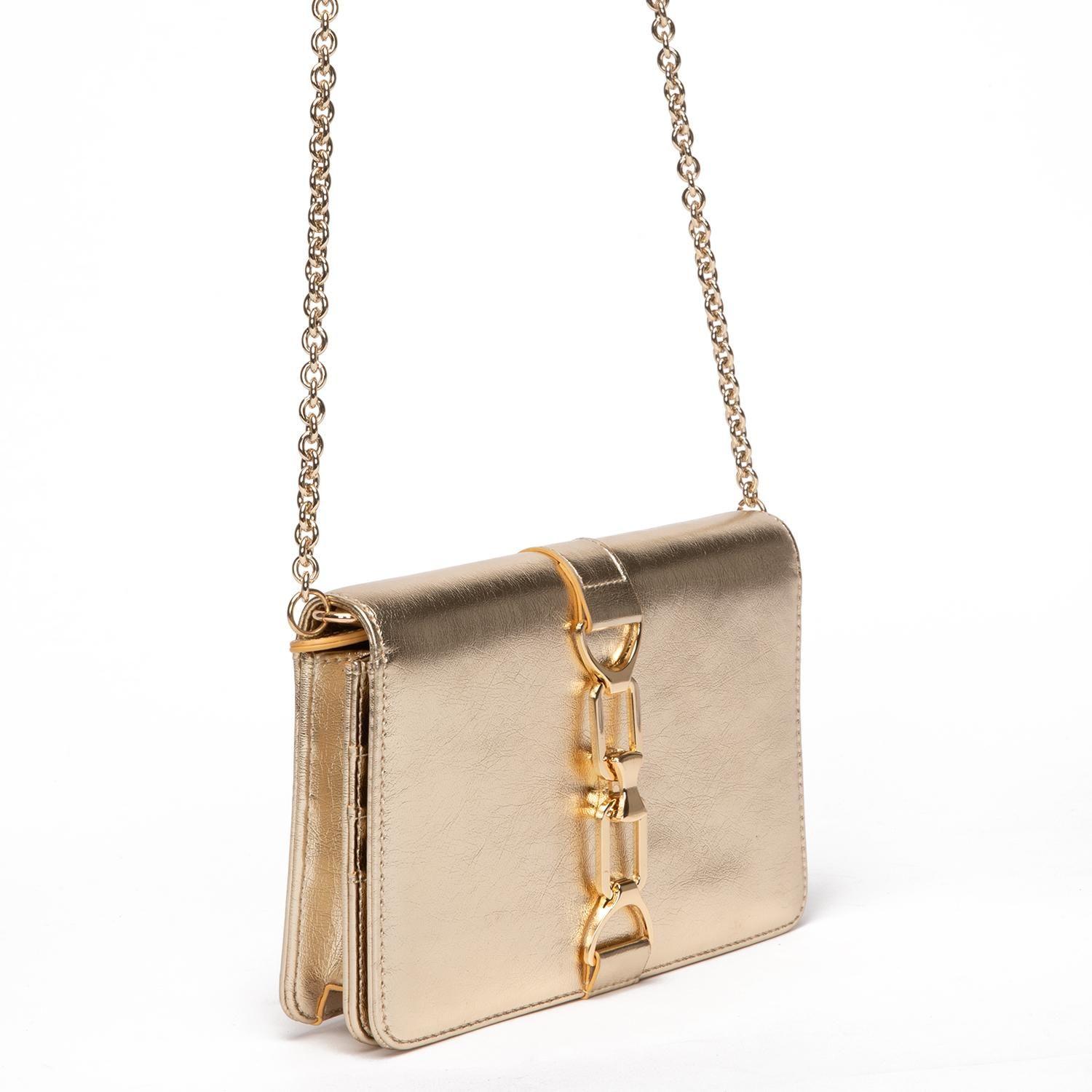 Cartera mujer Gacel dorado clutch-2