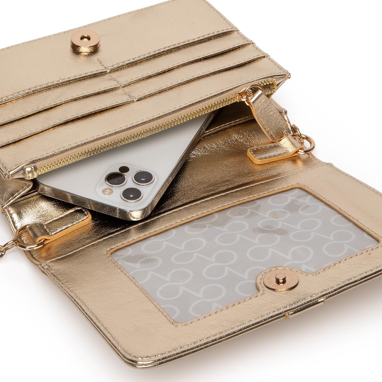 Cartera mujer Gacel dorado clutch-4