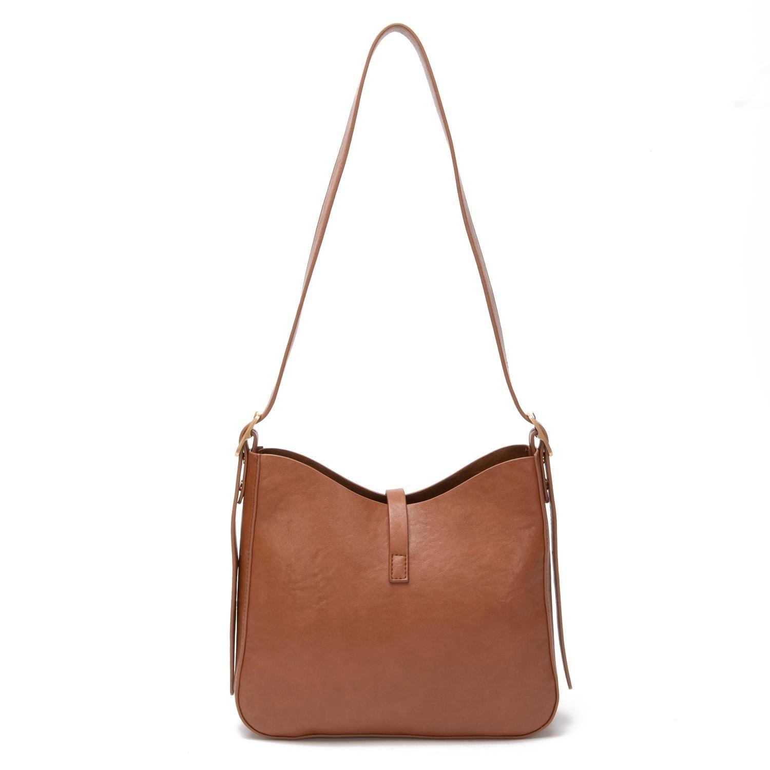Cartera mujer Gacel tostado bandolera grande-6