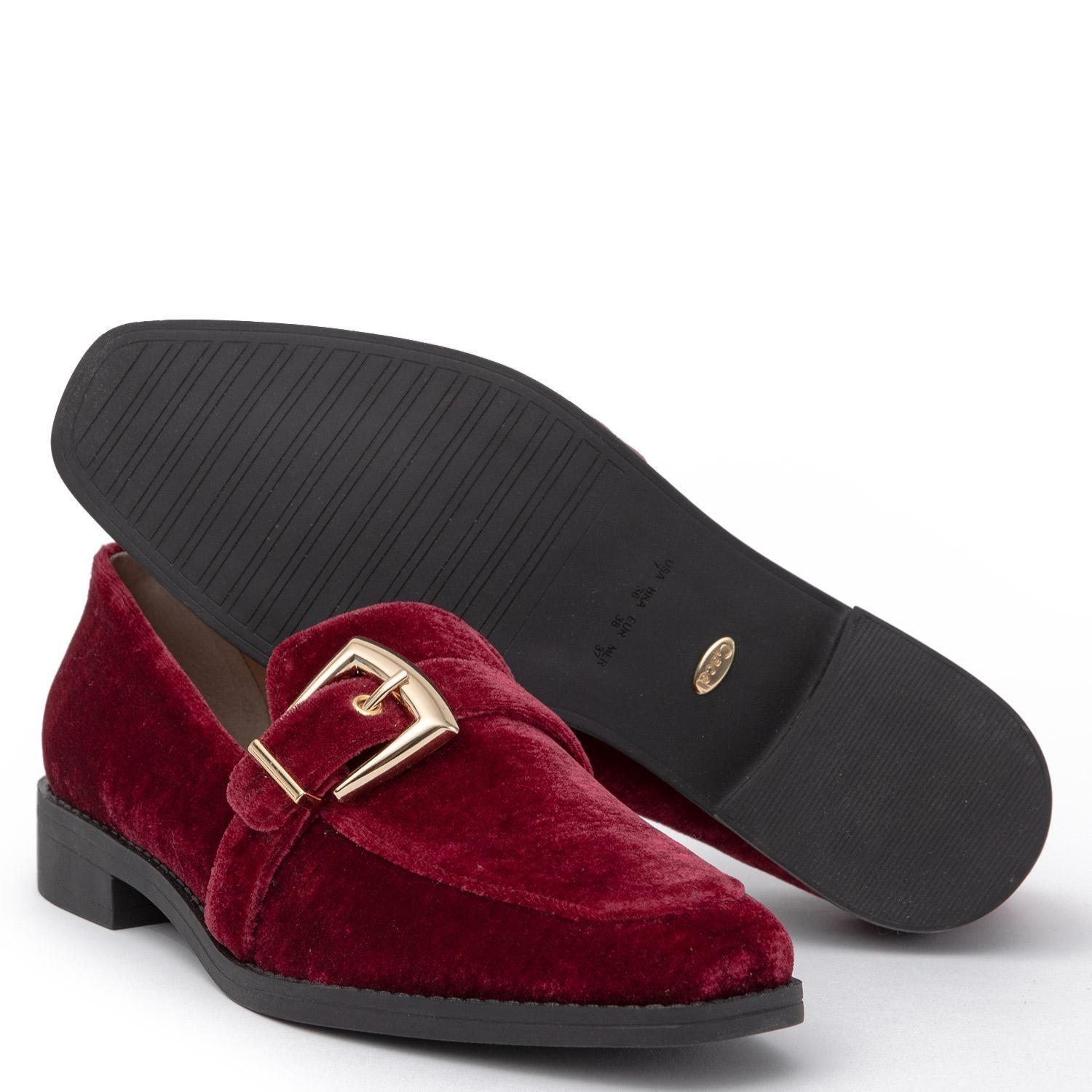 Mocasin mujer Gacel burdeo Beth 0660939-3
