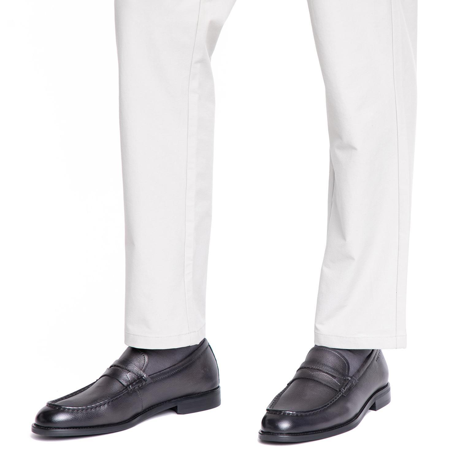Mocasin de cuero hombre Guante grafito Arles-1