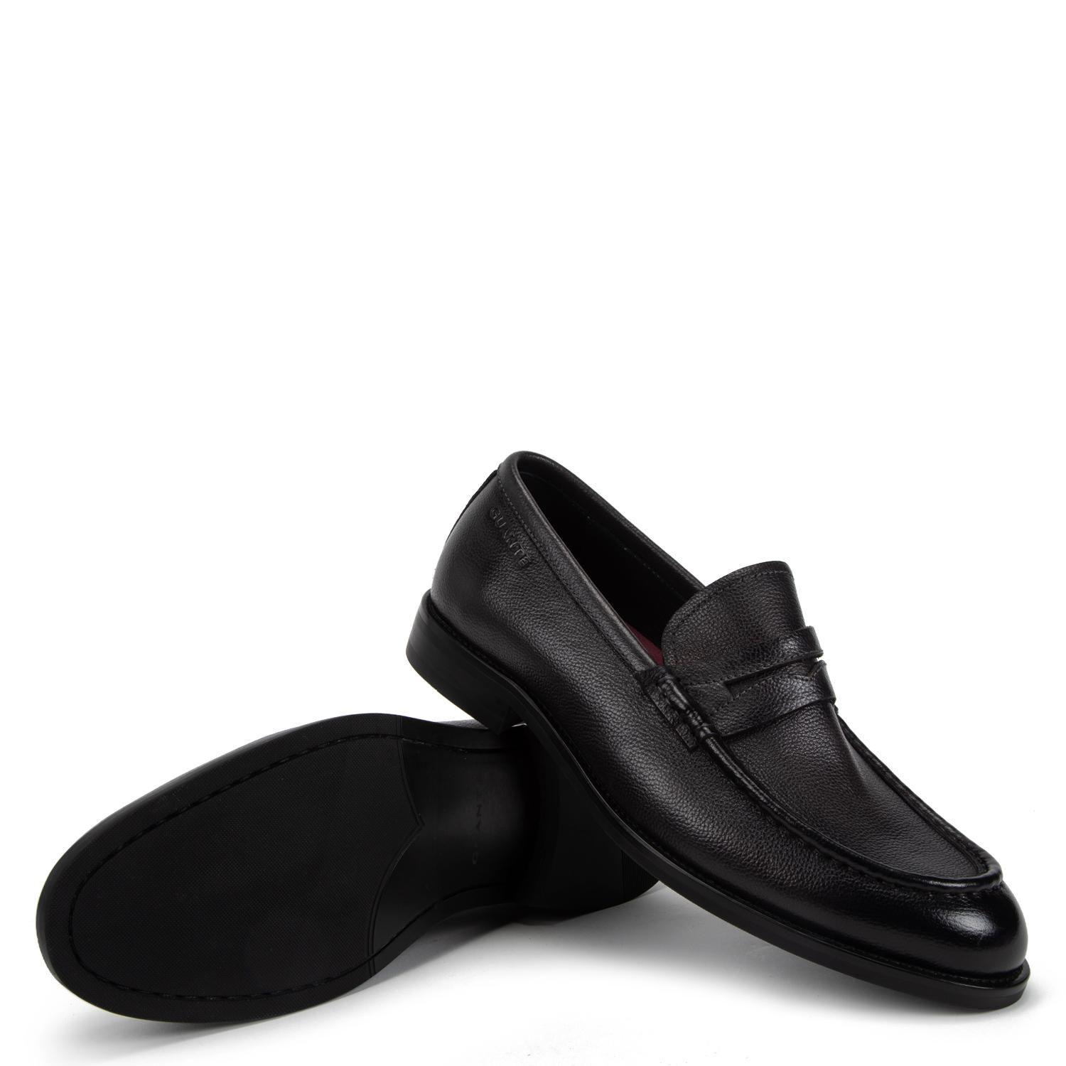 Mocasin de cuero hombre Guante grafito Arles-3