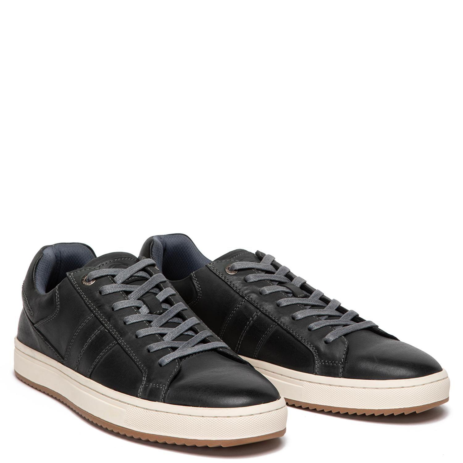 Zapatilla de cuero hombre Guante azul Kiama-4