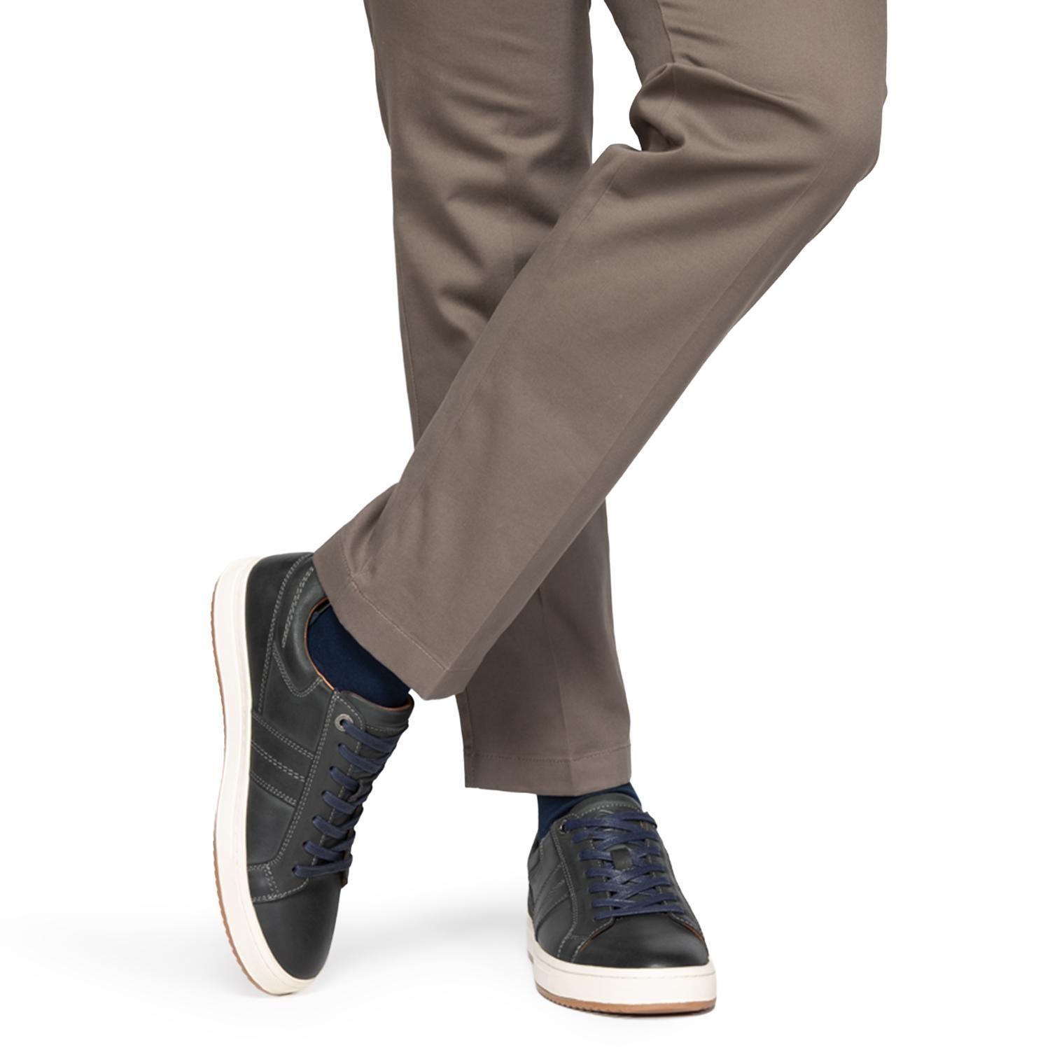 Zapatilla de cuero hombre Guante azul Kiama 0036091-1