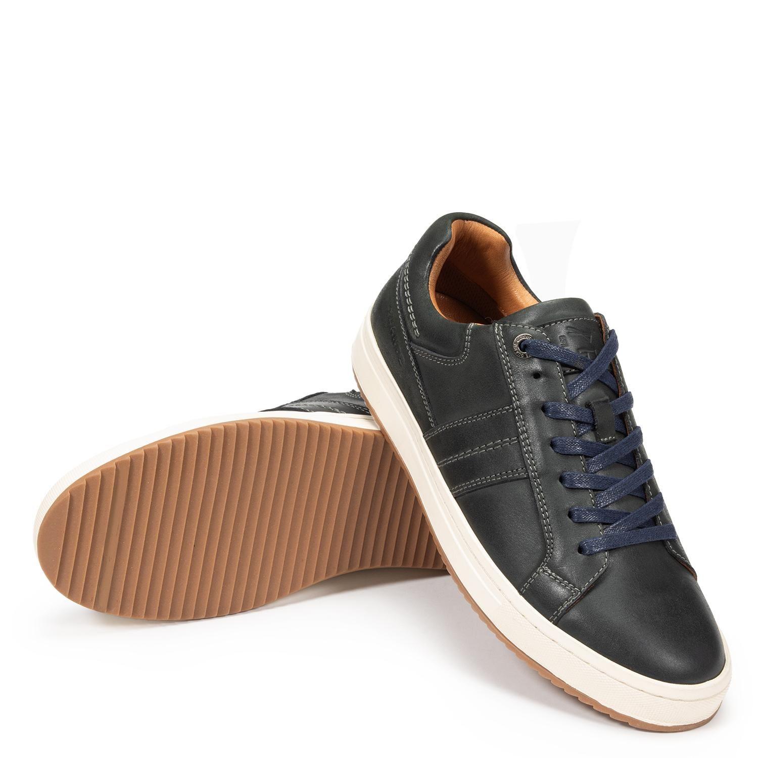 Zapatilla de cuero hombre Guante azul Kiama 0036091-4