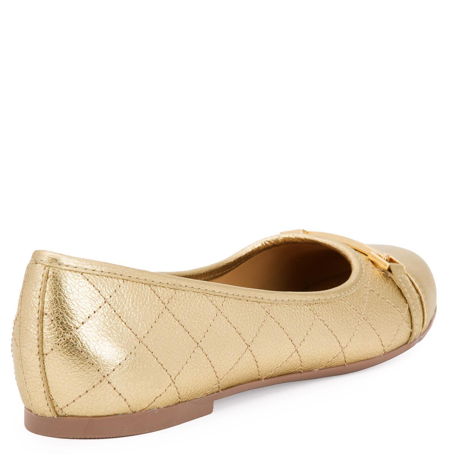 Ballerina de cuero mujer Gacel dorado Ikia-3