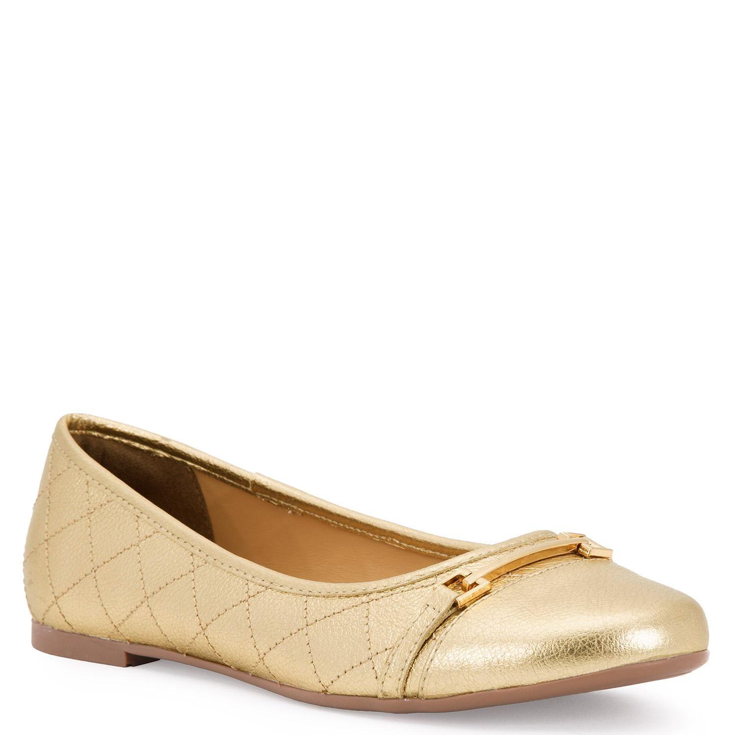Ballerina de cuero mujer Gacel dorado Ikia-4