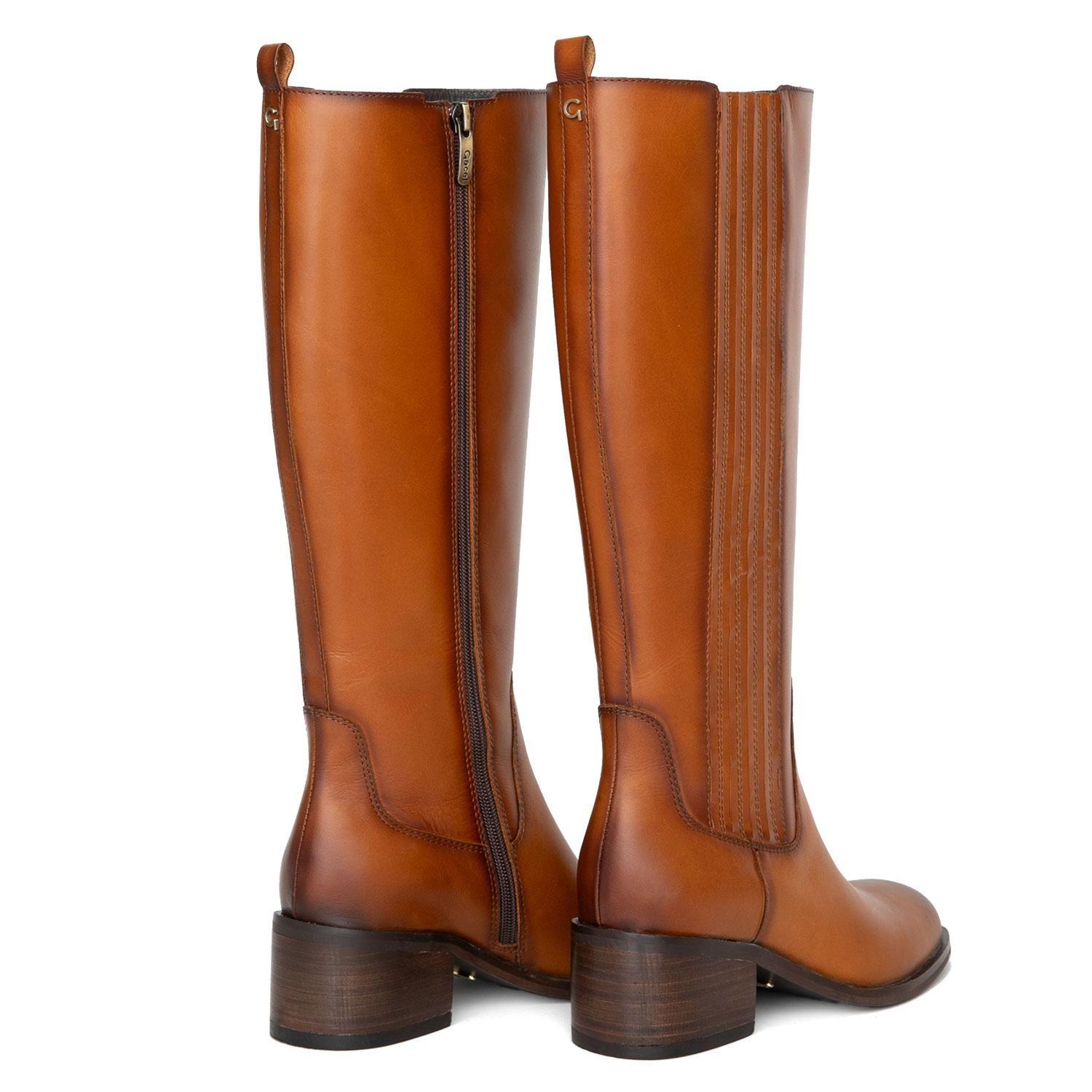 Bota de cuero mujer Gacel tostado Guilian-3