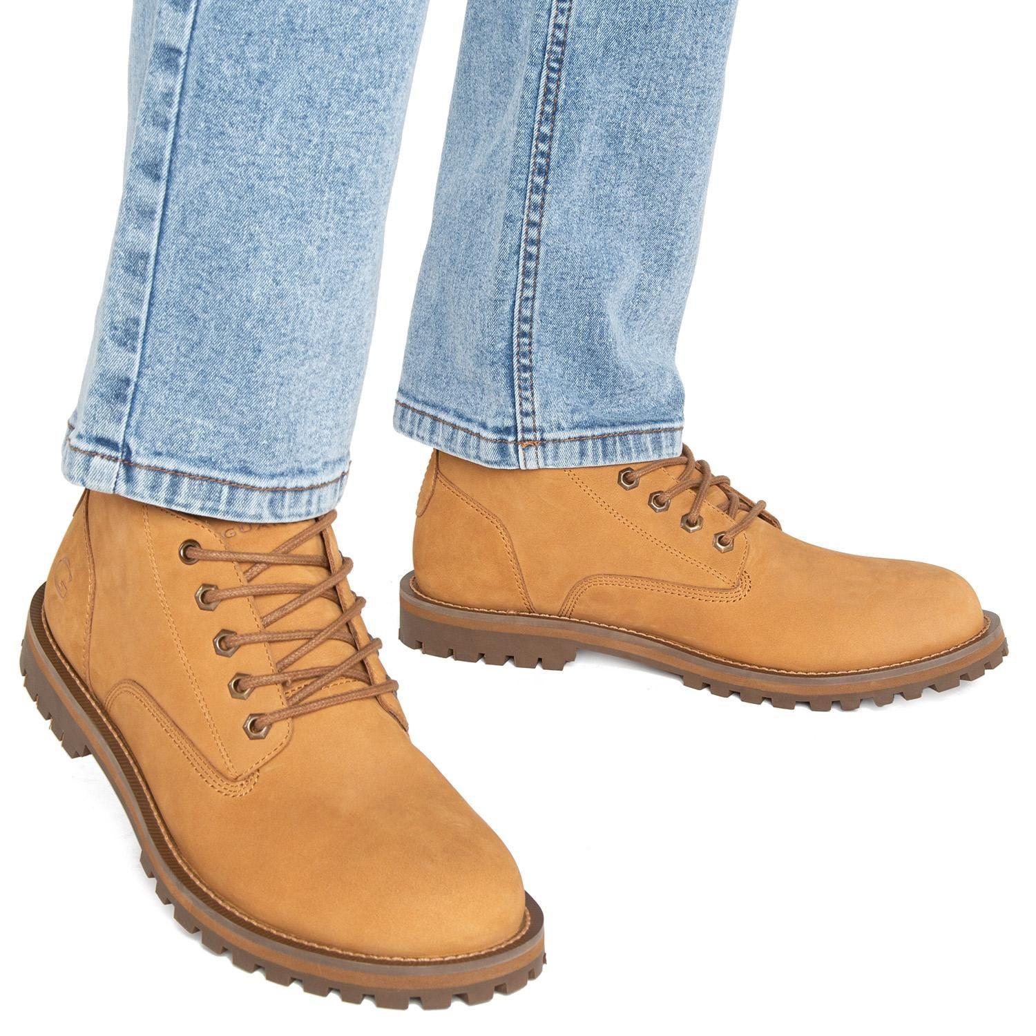Botin de cuero hombre Guante tostado Mons-1