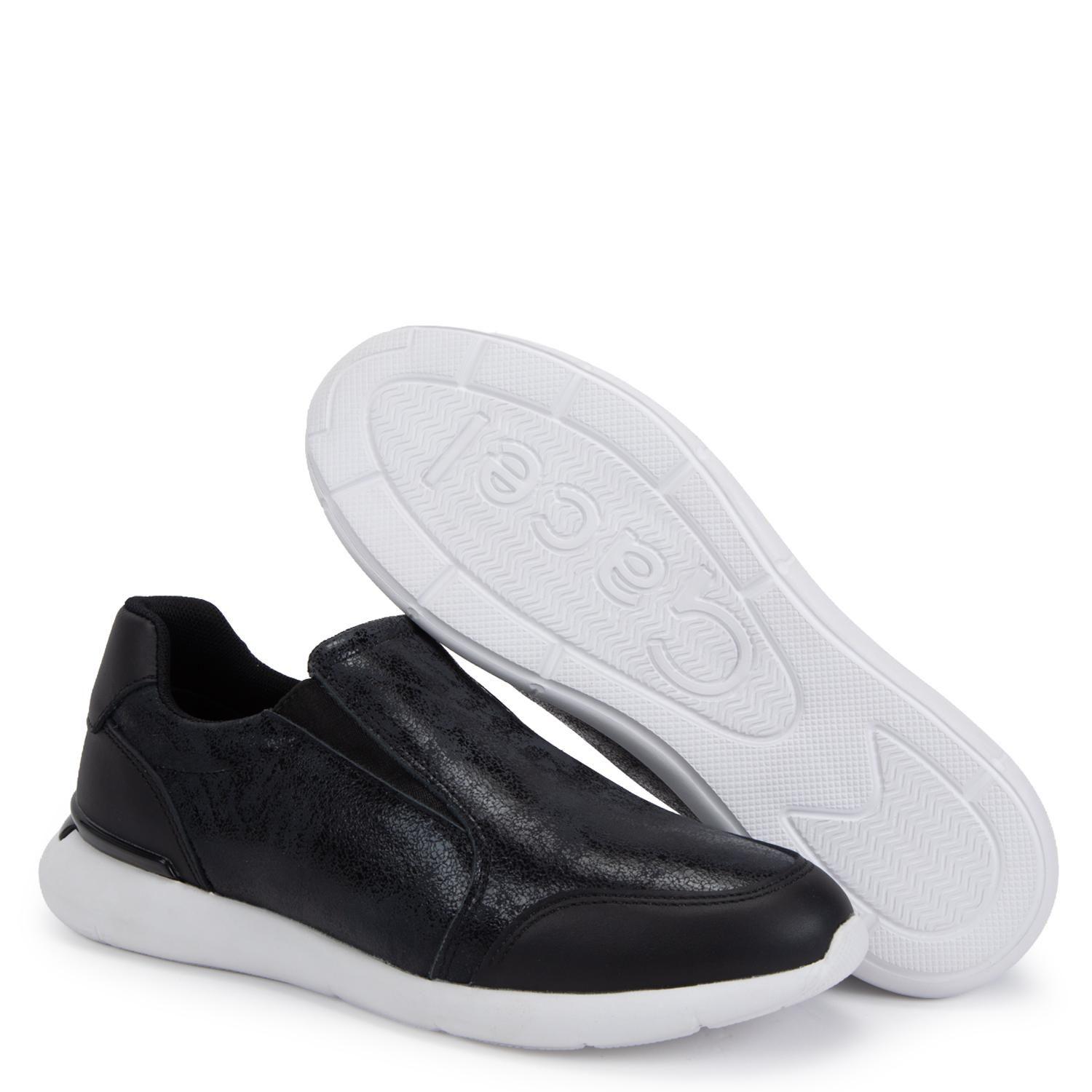 Zapatilla de cuero mujer Gacel negro Steffy-3