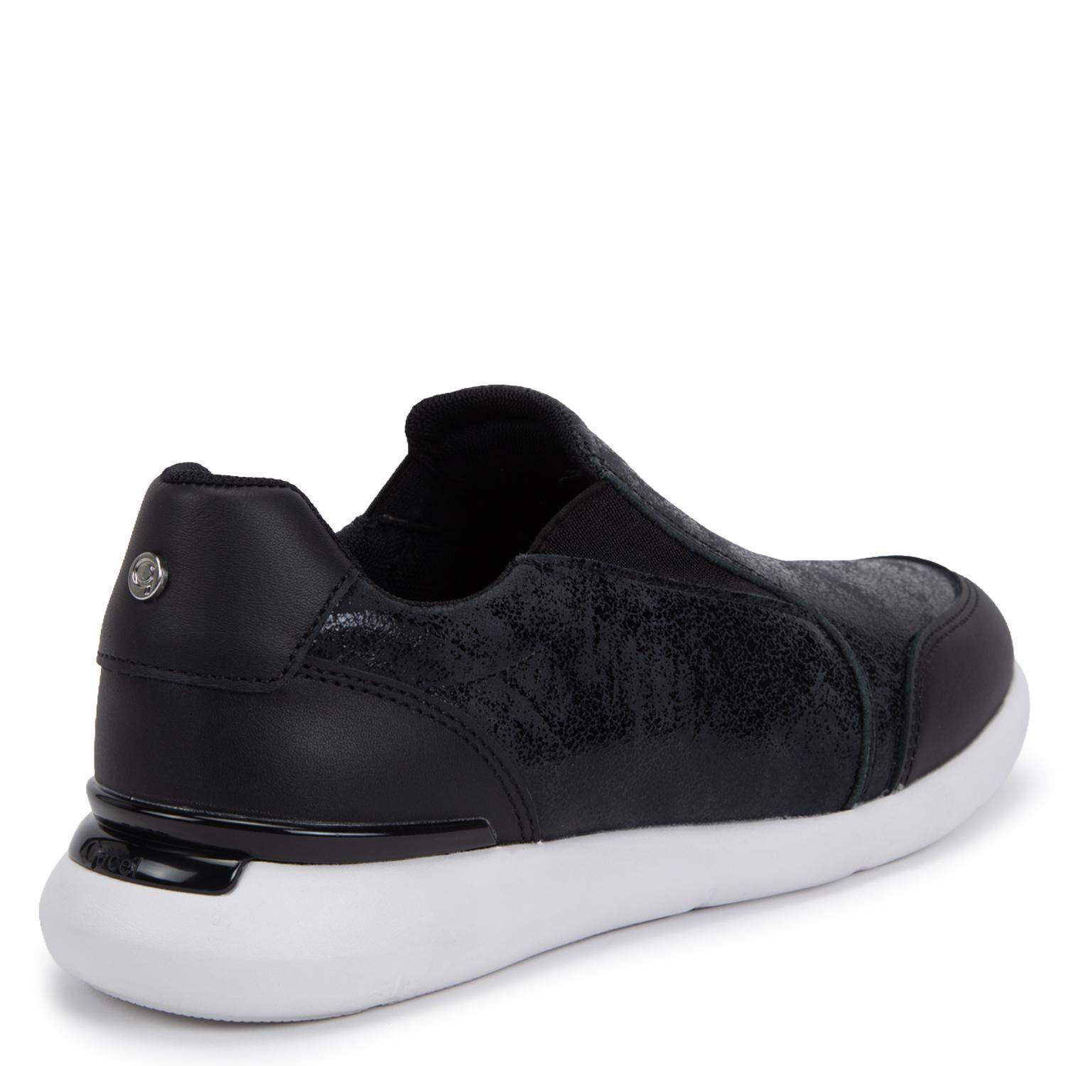 Zapatilla de cuero mujer Gacel negro Steffy-5