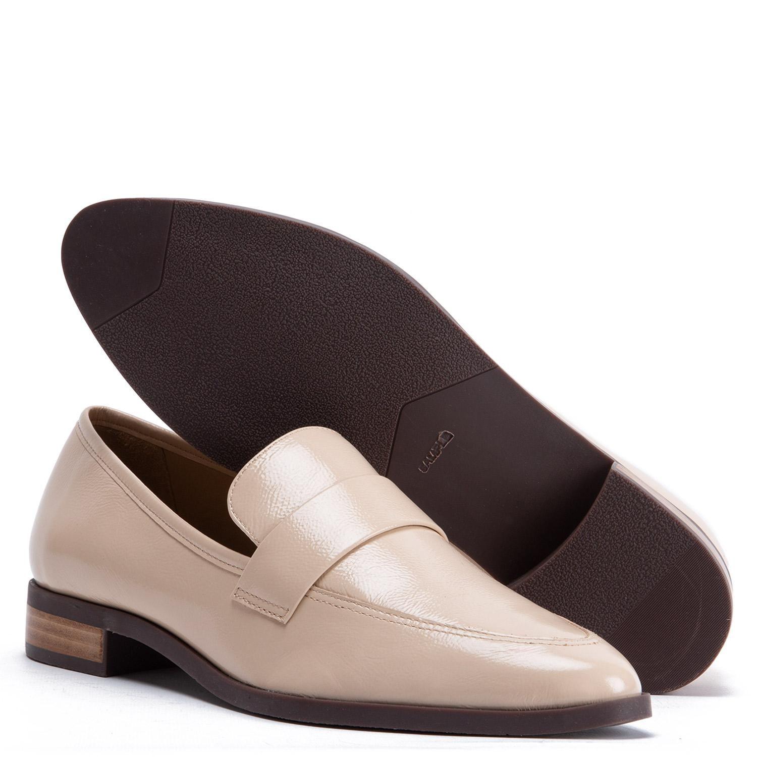 Mocasin de cuero mujer Gacel nude Cruz 0659500-3
