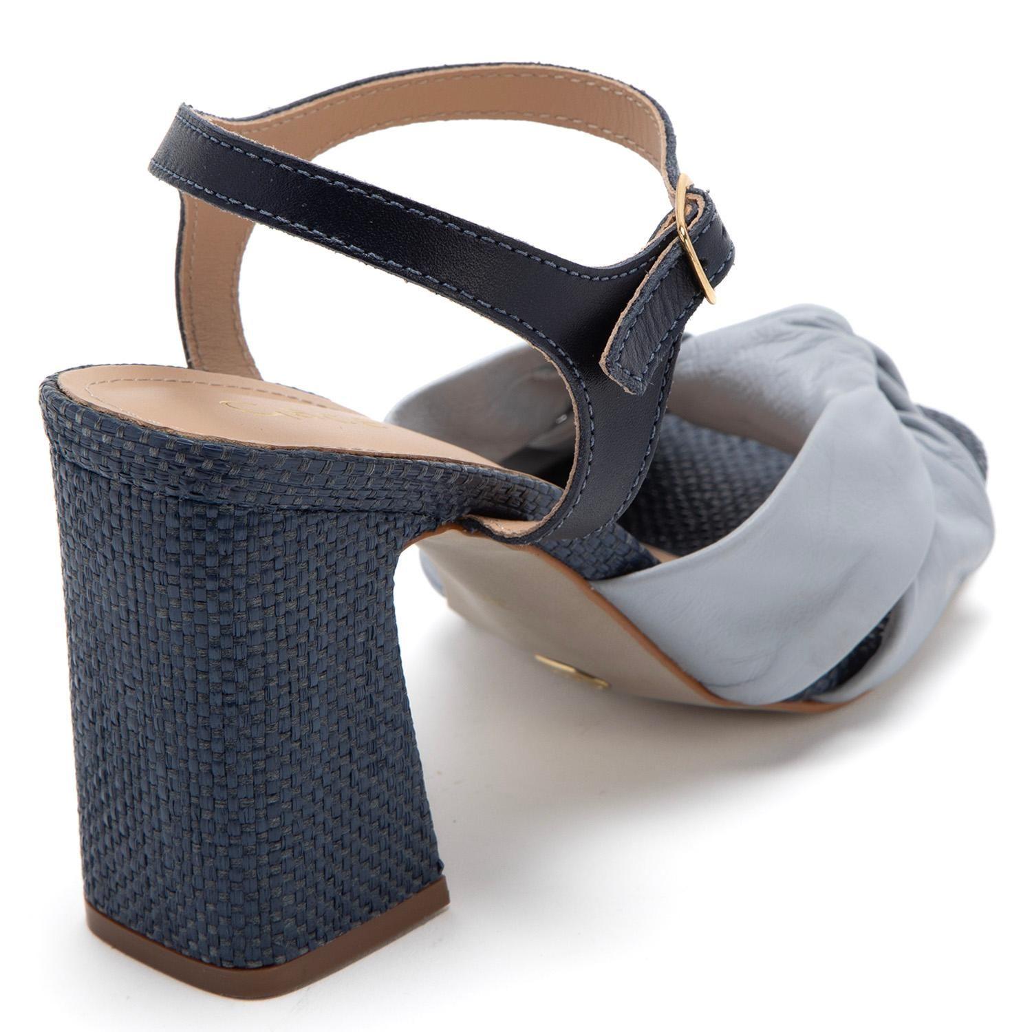 Sandalia de cuero mujer Gacel Celeste Judith-4