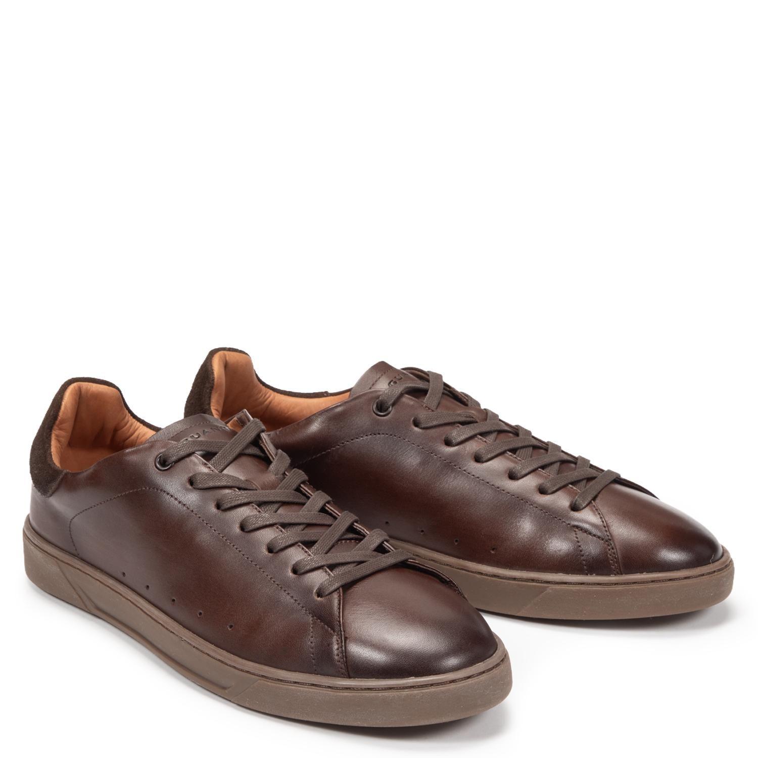 Zapatilla de cuero hombre Guante chocolate Soho-3
