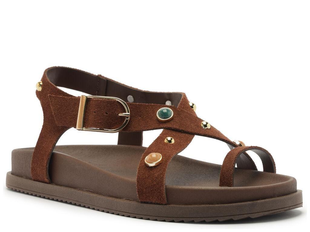 Sandalia de cuero mujer Anacapri chocolate Martina C3063800950001-2