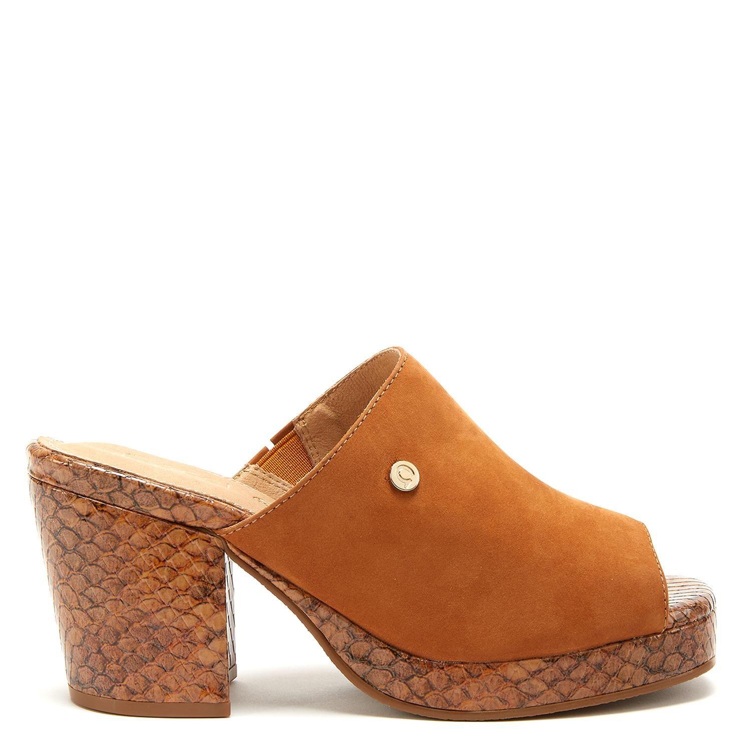 Sandalia de cuero mujer Gacel camel Nikki-0