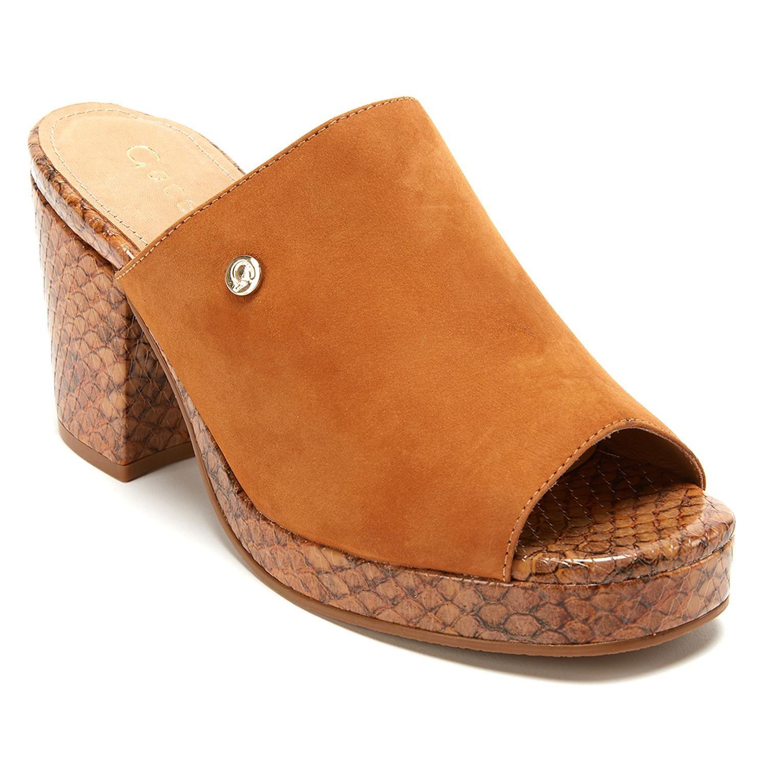 Sandalia de cuero mujer Gacel camel Nikki-2