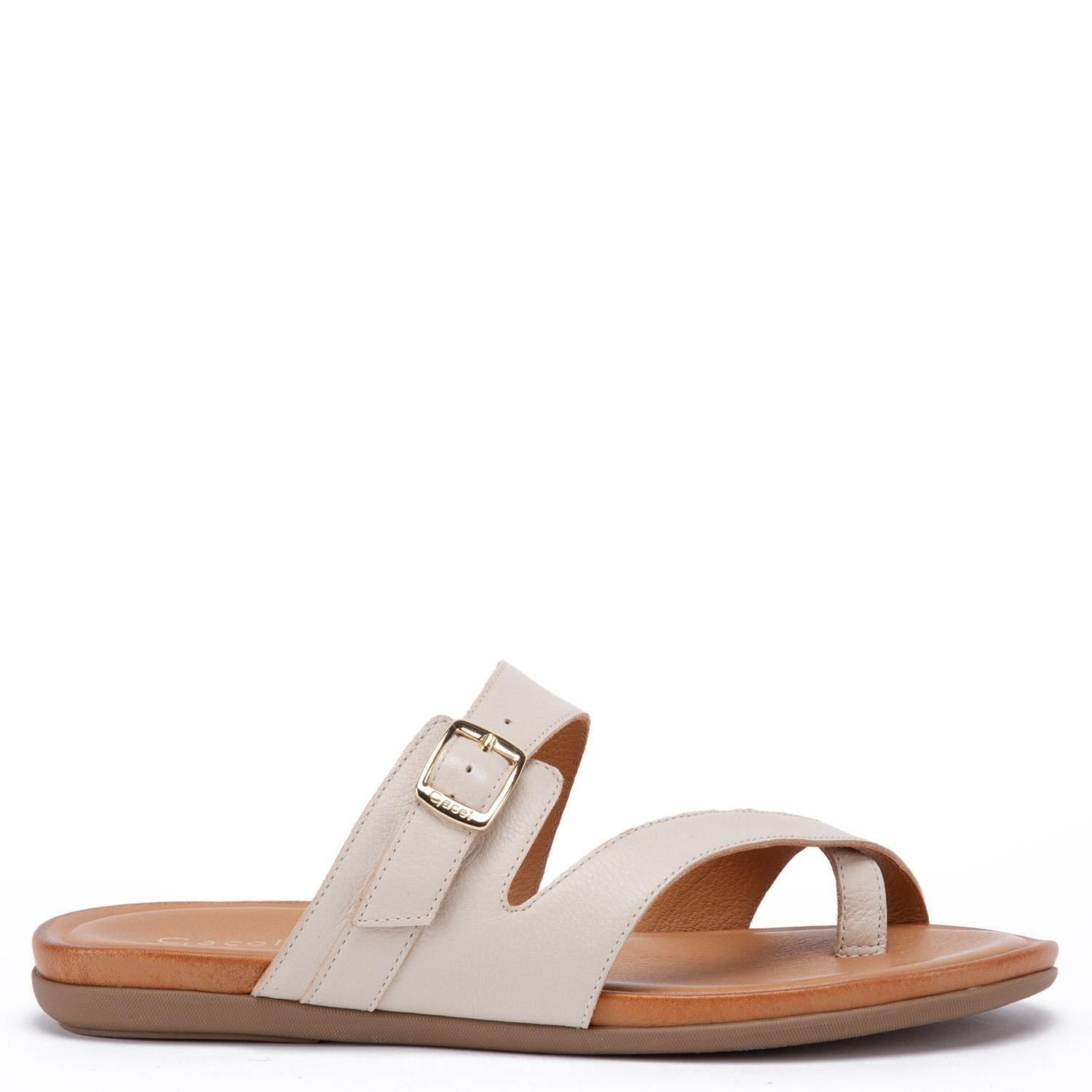 Sandalia de cuero mujer Gacel Off White fi 0660519-0