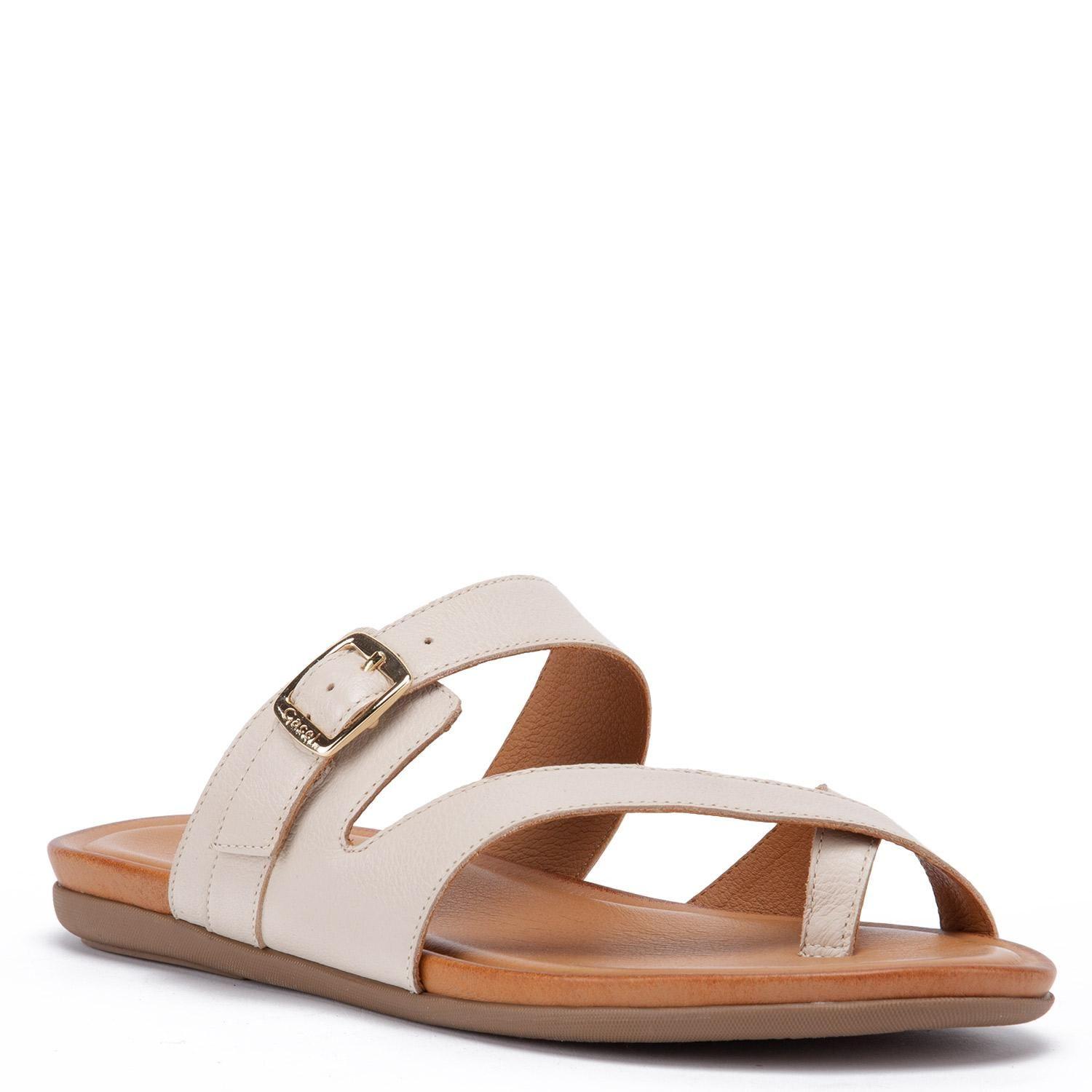 Sandalia de cuero mujer Gacel Off White fi 0660519-2