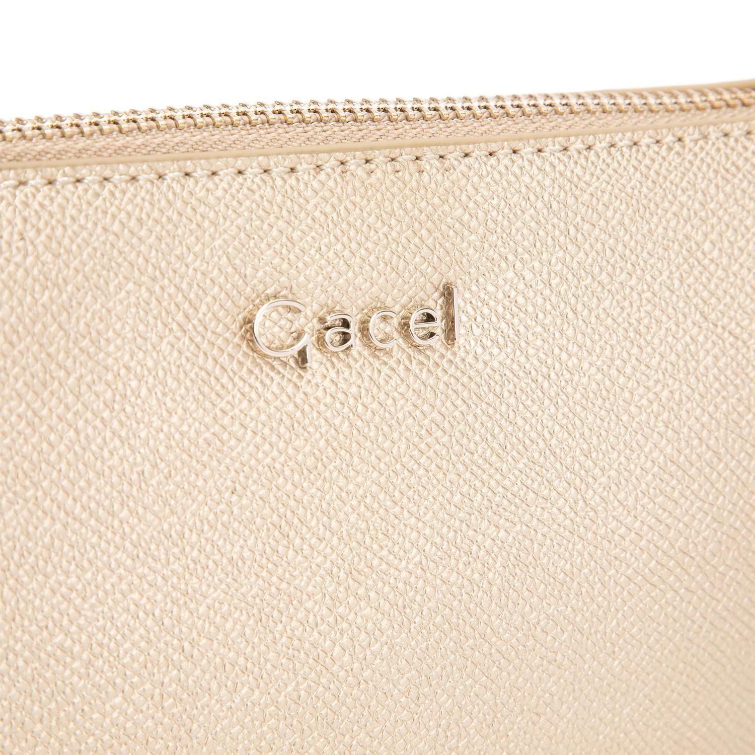 Cartera mujer Gacel dorado bandolera pequeña-6