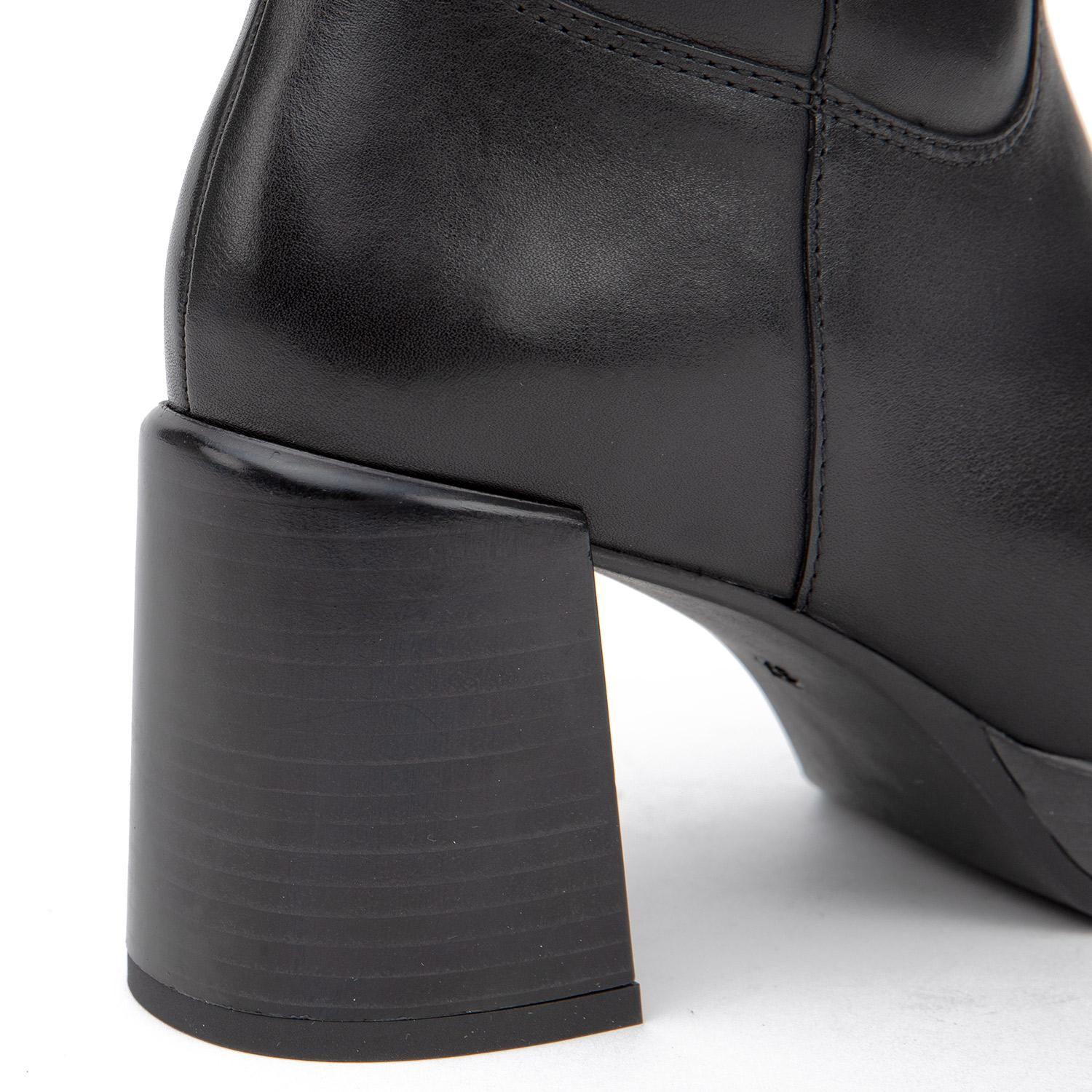 Bota de cuero mujer Gacel negro Briona 0660719-3